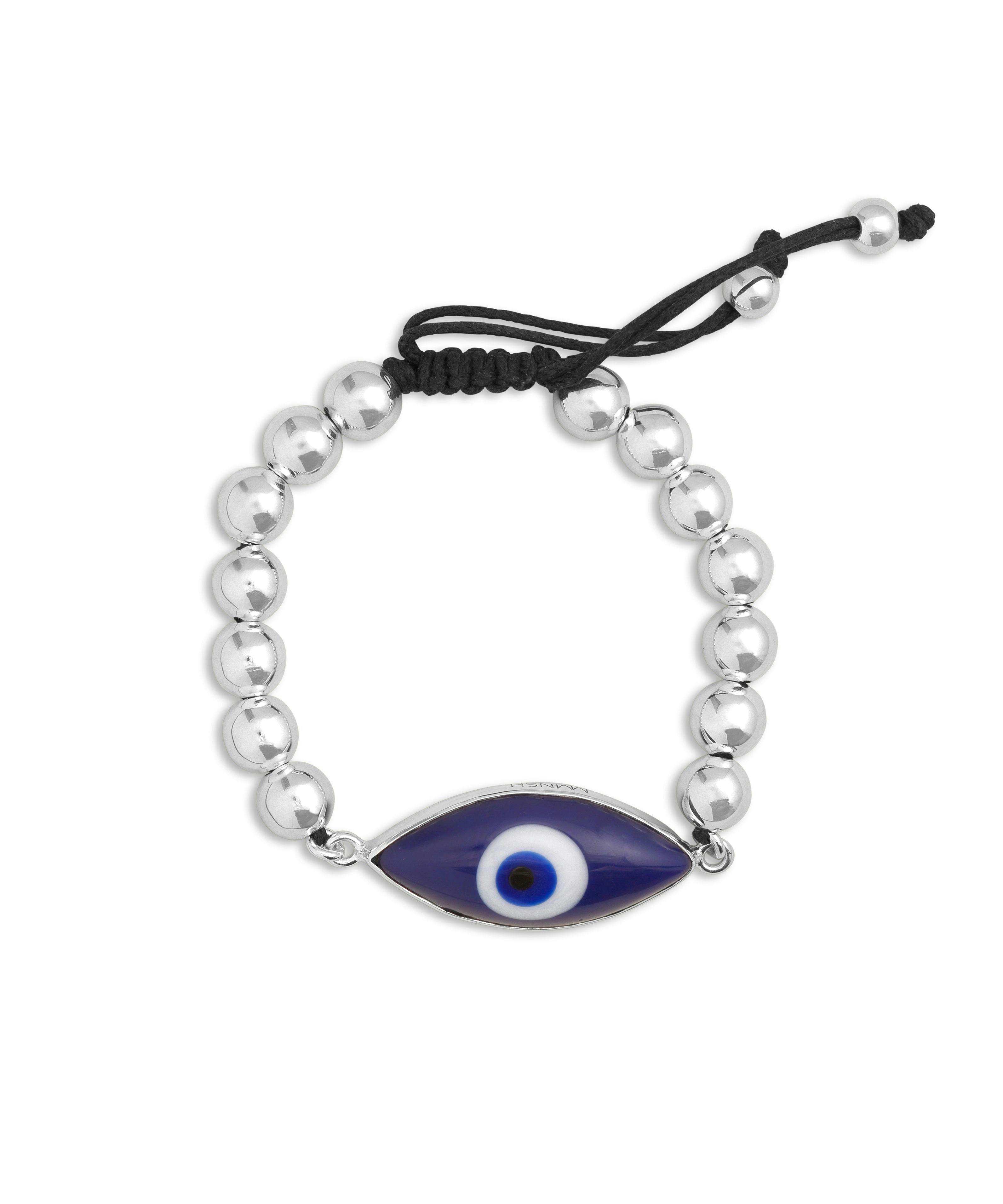 Thumbnail preview #1 for Blue Evil Eye Bracelet In Silver