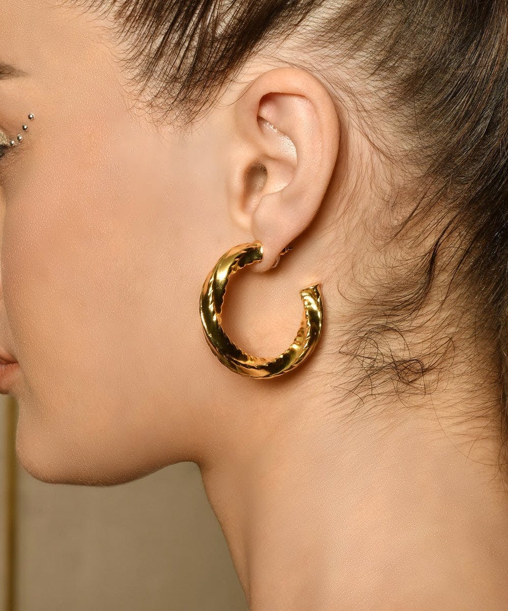 Oro Texture Hoops, a product by MNSH