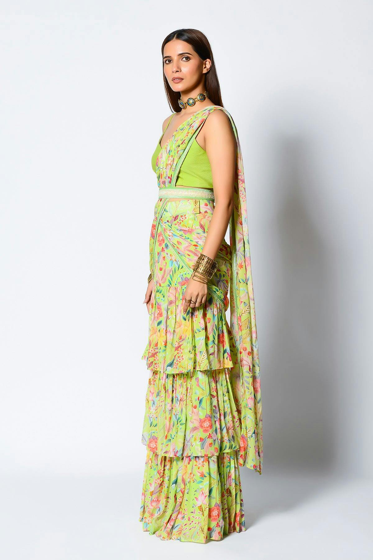 Thumbnail preview #2 for Love Bird Darling Skirt Saree & Signature Blouse