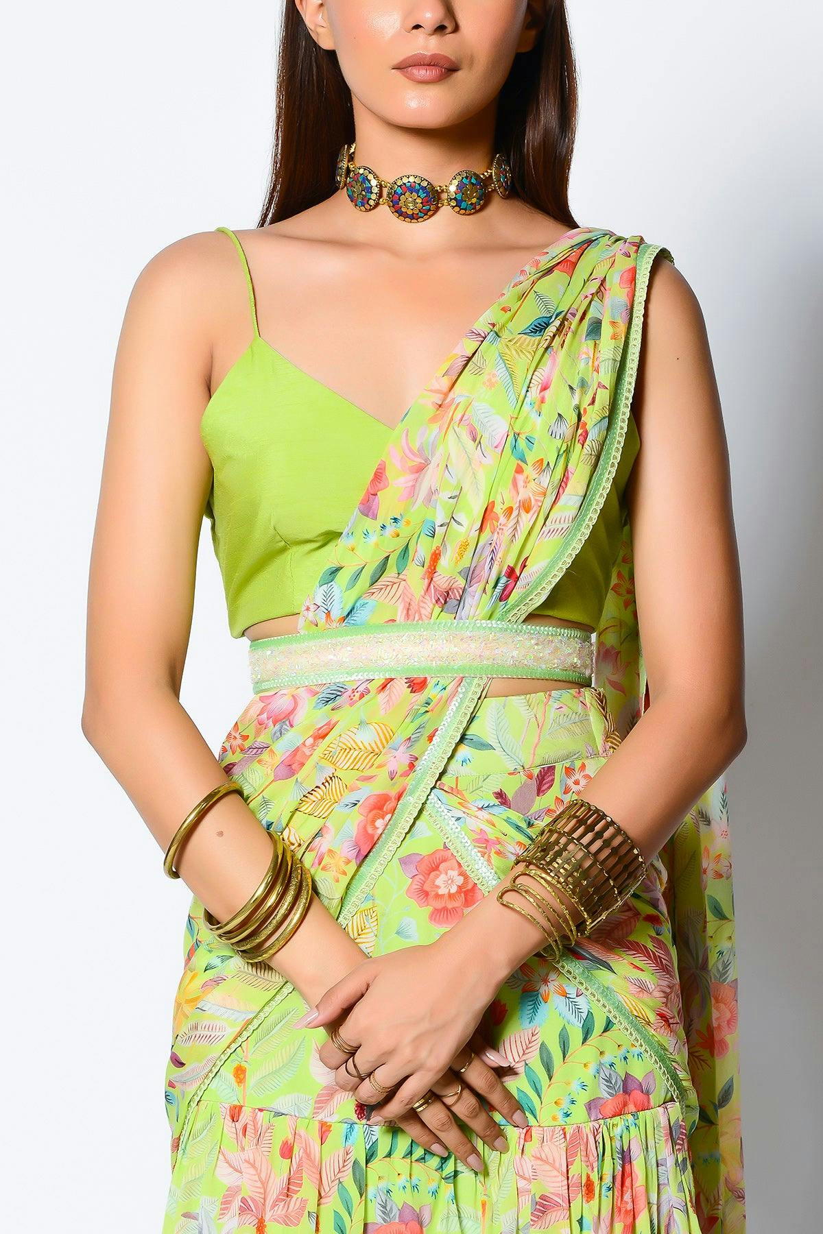 Thumbnail preview #1 for Love Bird Darling Skirt Saree & Signature Blouse