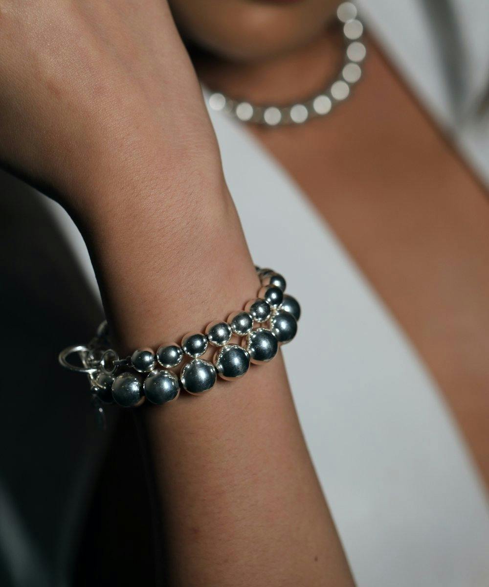 Thumbnail preview #2 for Sara Ali Khan wearing MNSH Audrey Silver Bracelet