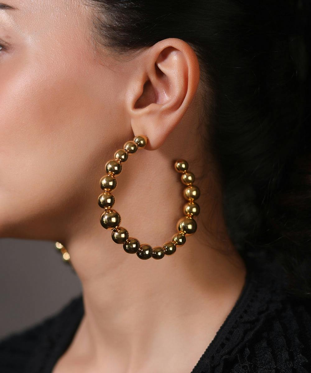 Thumbnail preview #3 for Rhea Kapoor seen in MNSH Large Audrey Classic Hoops