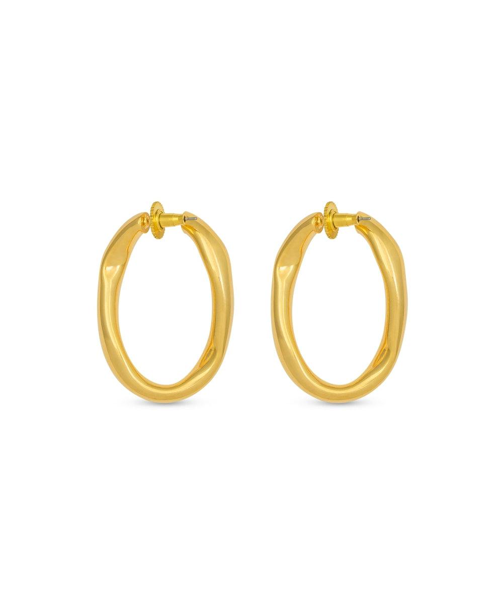 Oro Wave Hoops, a product by MNSH
