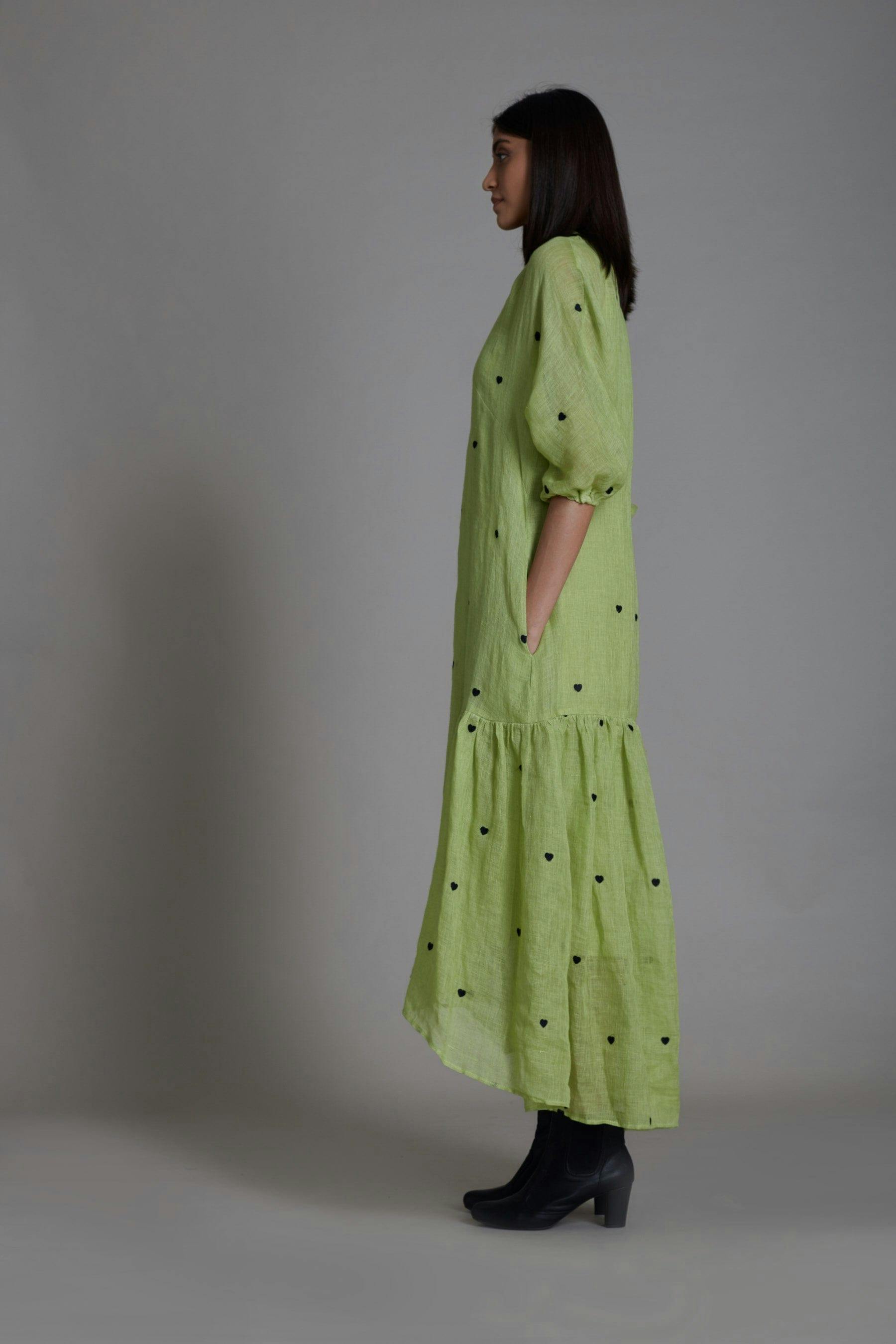 Thumbnail preview #2 for Mati Queen of Hearts Dress-Green