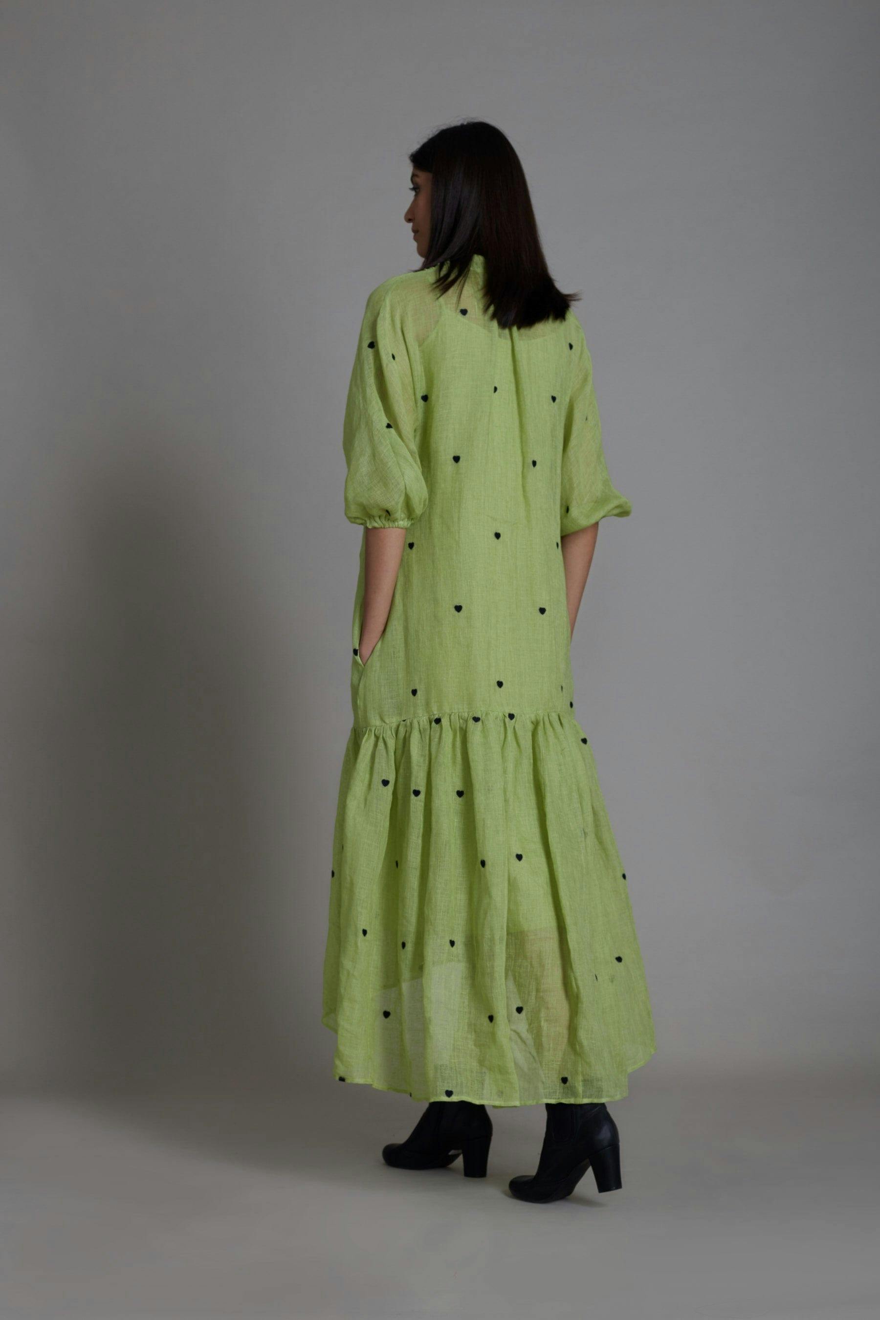 Thumbnail preview #3 for Mati Queen of Hearts Dress-Green