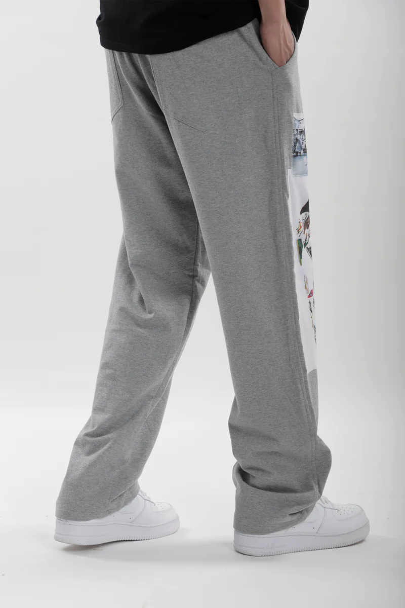 Thumbnail preview #3 for Grey Patchwork Jogger