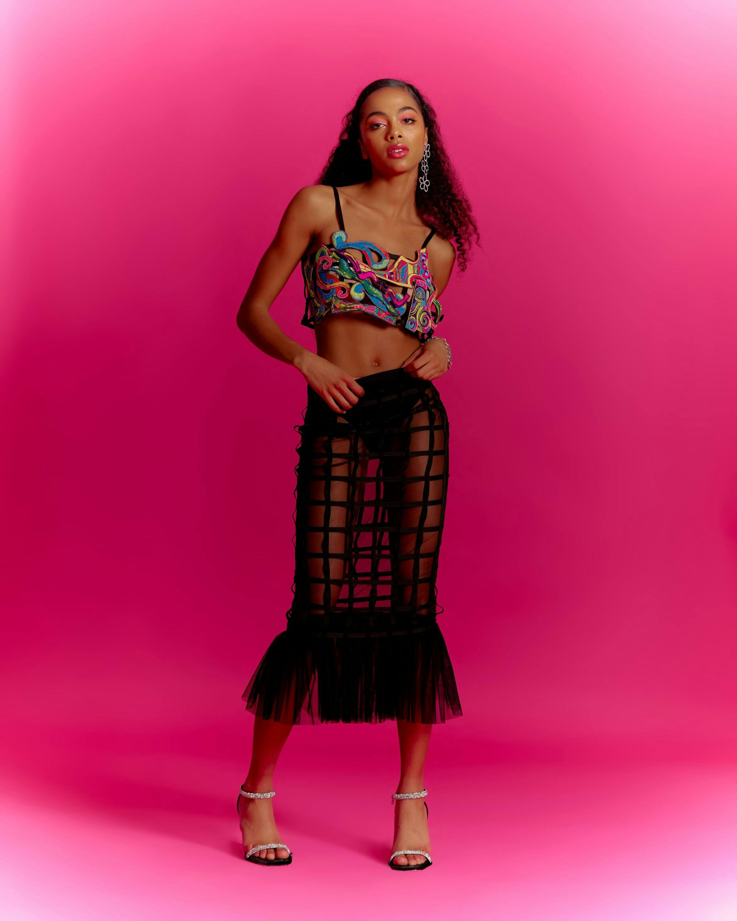 Blurry Eyes Trippy Vibes Co-ord, a product by Mini Sondhi