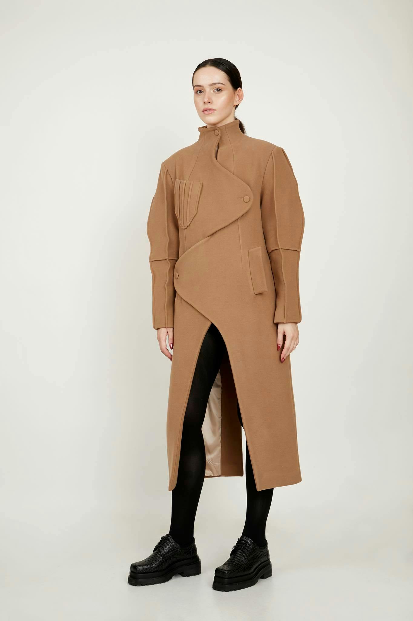 SANDY BROWN COAT, a product by BLIKVANGER