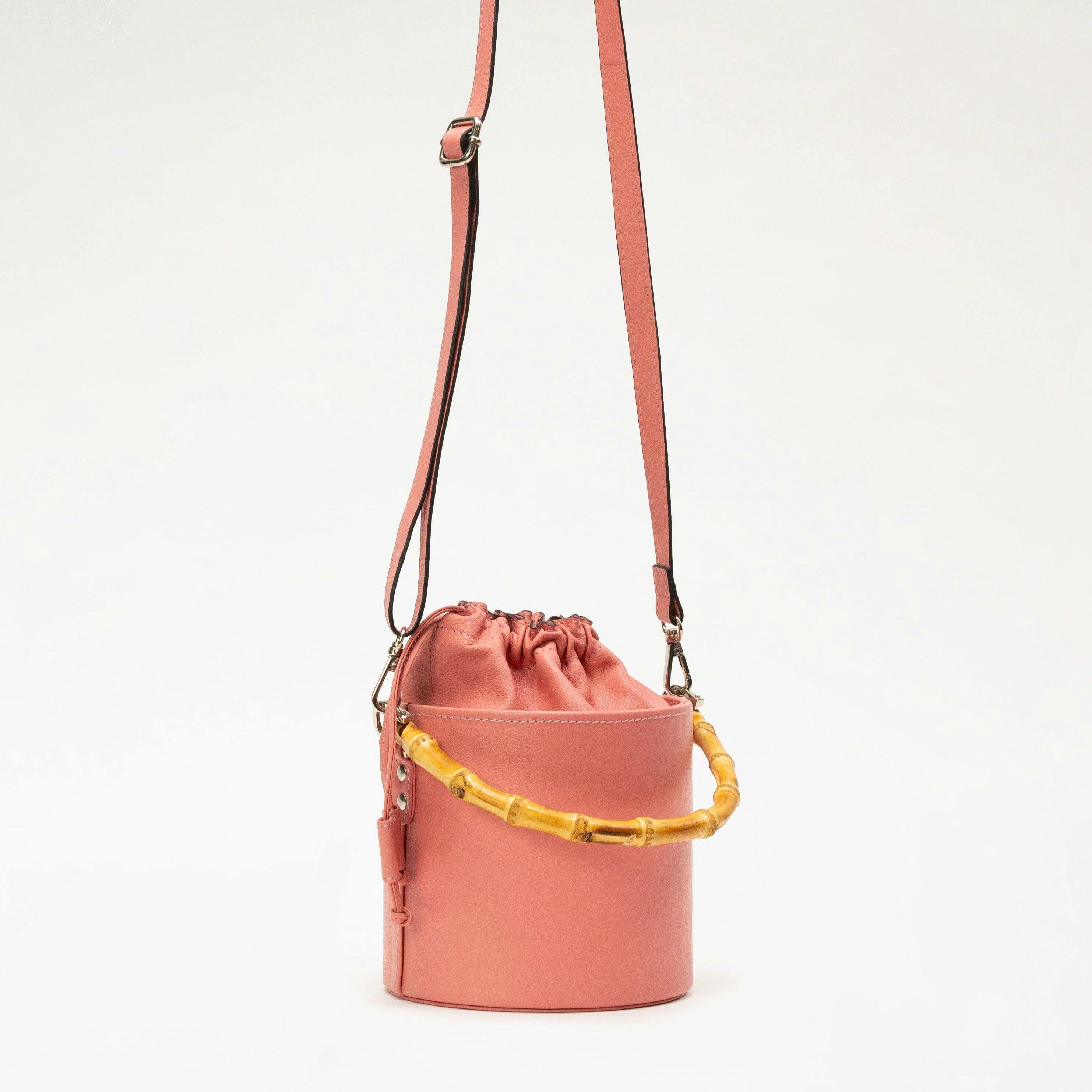 Thumbnail preview #2 for Ivy Bucket Bag in Blush Pink