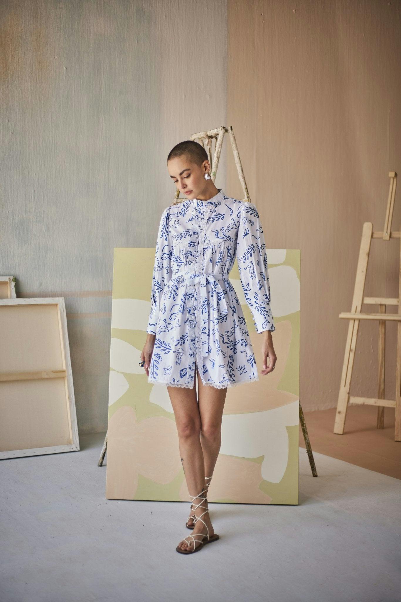 Amalia Short Dress, a product by Sage By Mala