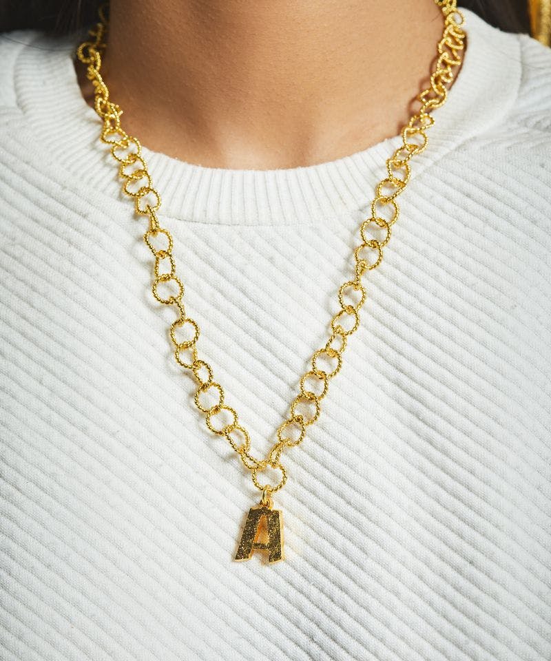 Thumbnail preview #3 for Signature Initial Necklace