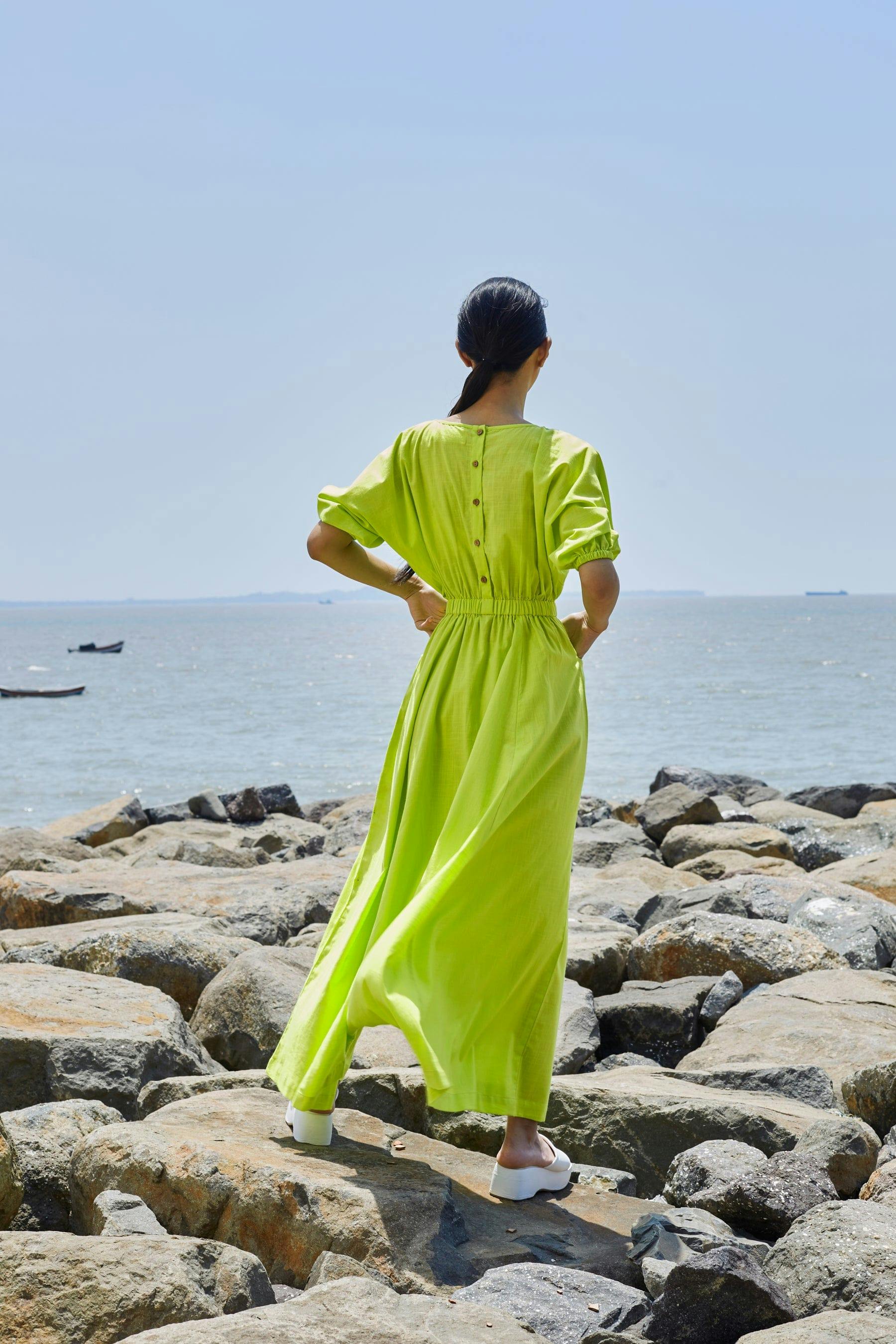 Thumbnail preview #2 for Neon Green Sphara Jumpsuit