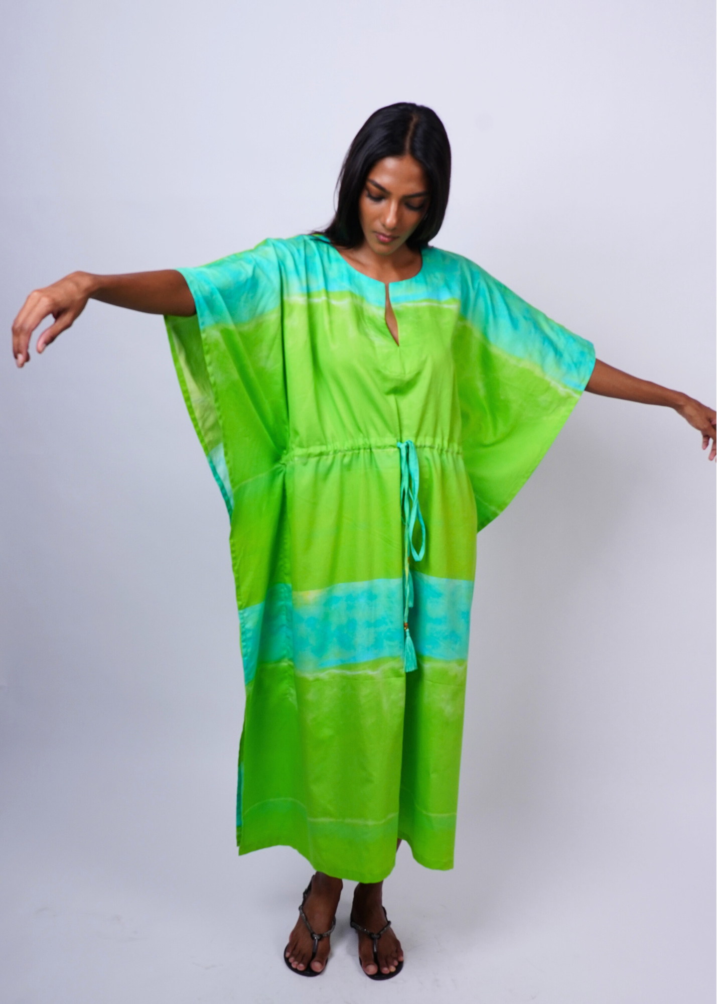 Thumbnail preview #2 for Midi Caftan - Key Lime