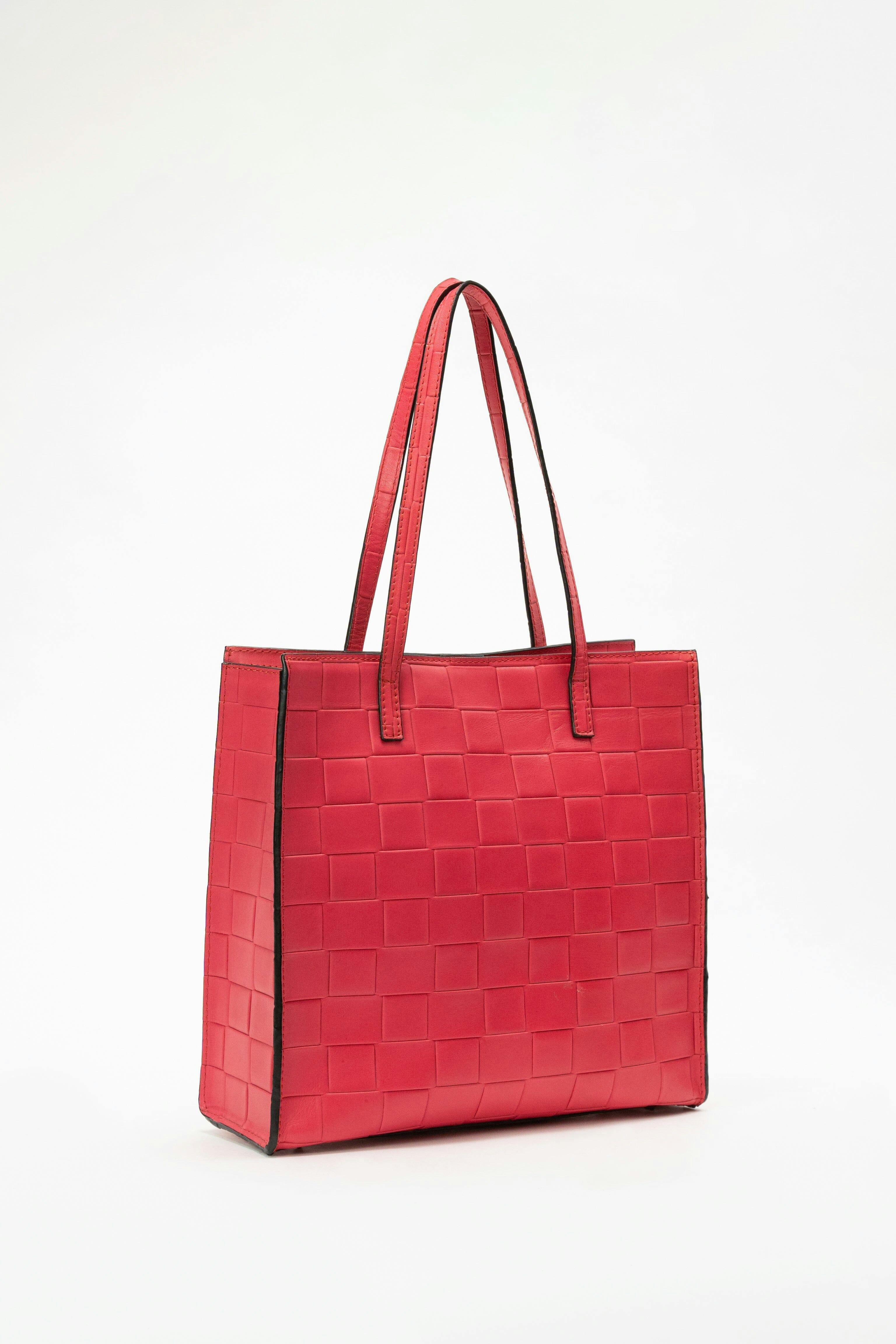 Eli Tote in Pink Checkered, a product by Mistry 
