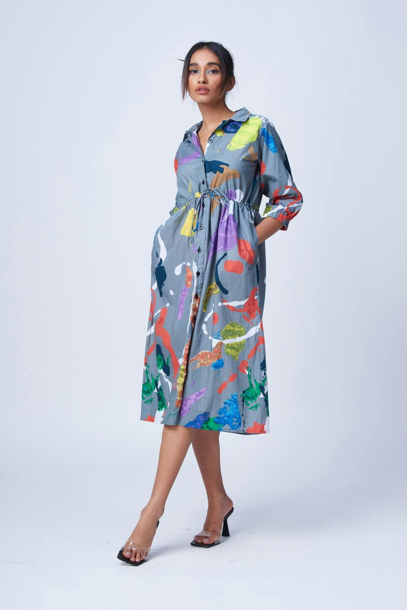 Splash [ midi dress ], a product by Radharaman