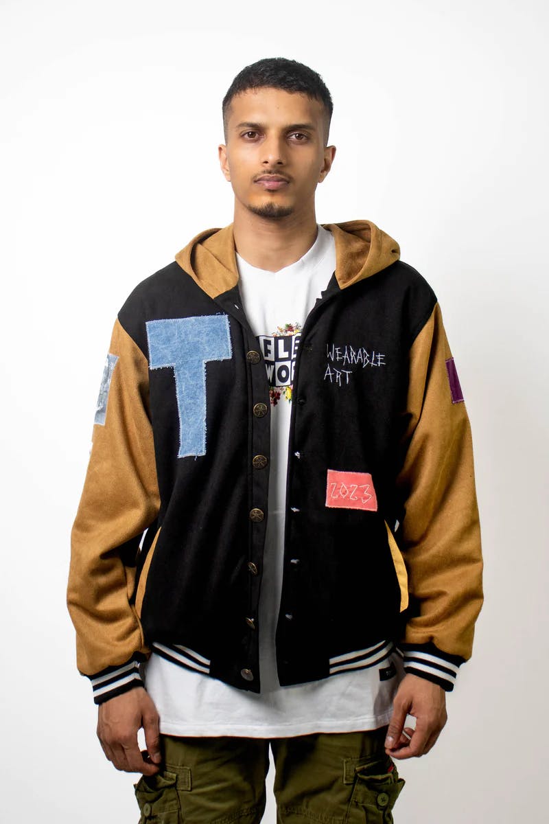 Suede Varsity Jacket, a product by TOFFLE
