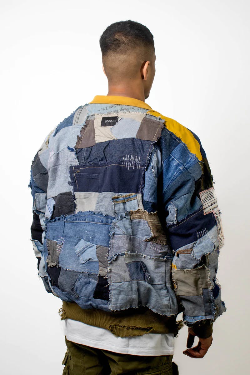 Thumbnail preview #3 for Denim Upcycled Jacket