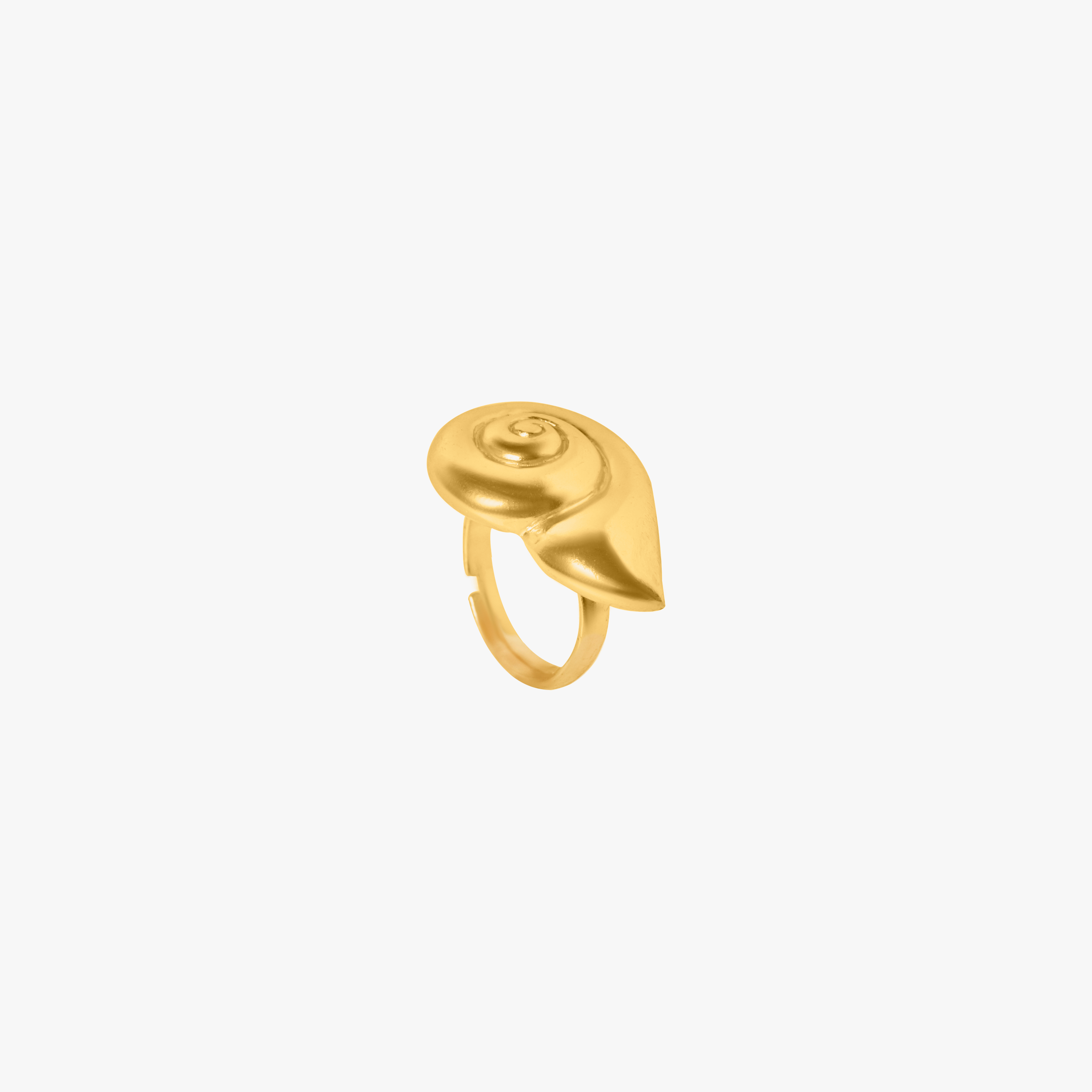 MOON SNAIL RING GOLD TONE , a product by Equiivalence