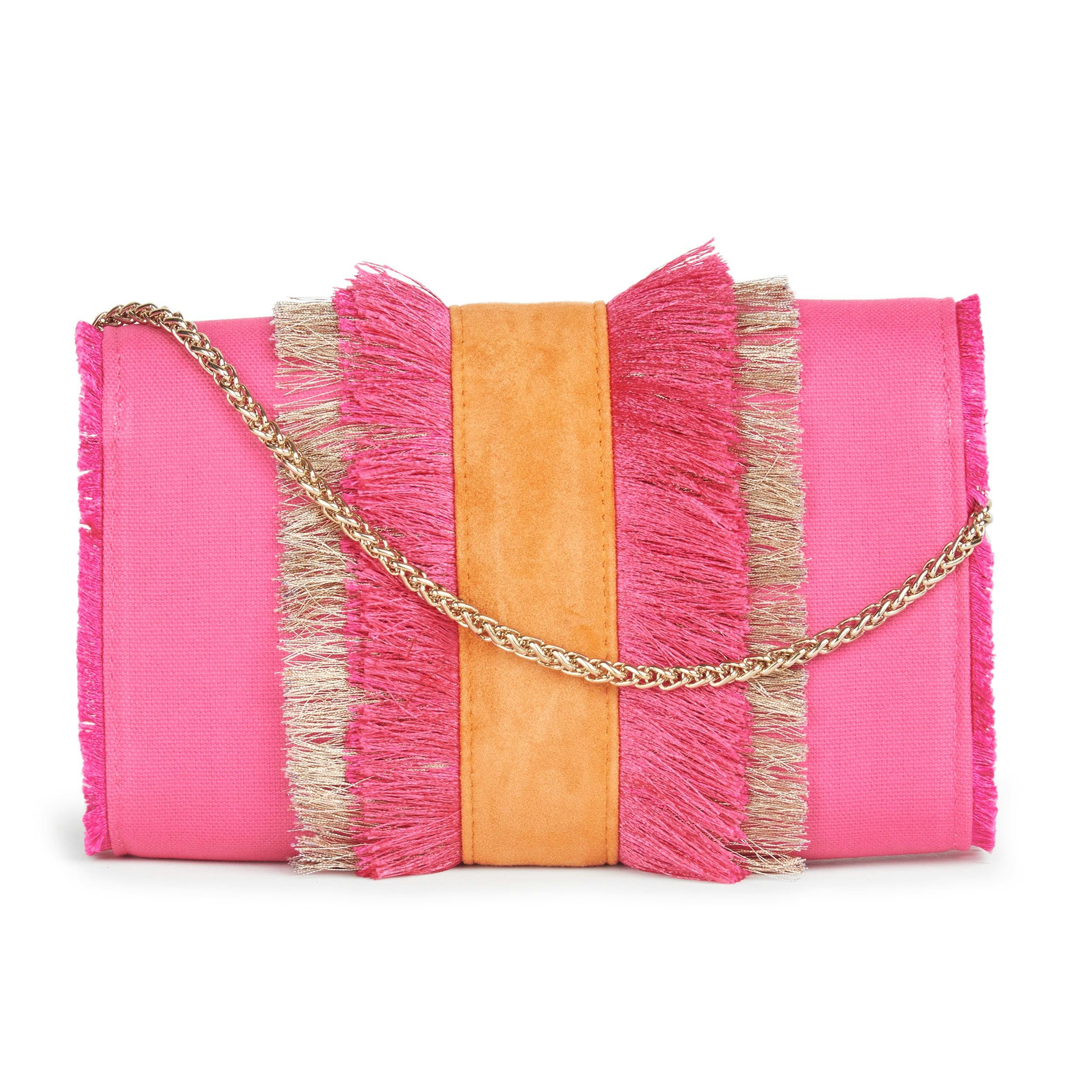 Thumbnail preview #2 for Hot Pink Fringe Crossbody