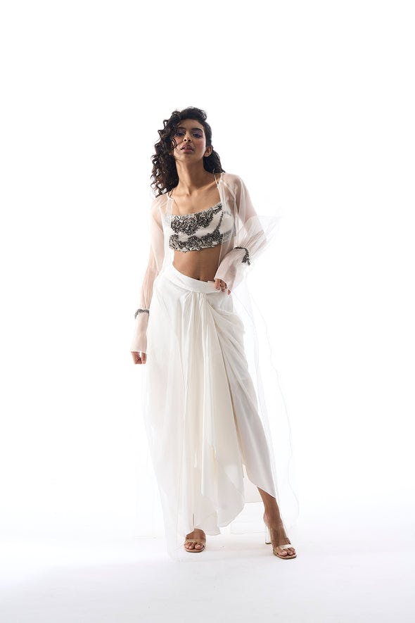 Showgirl Skirt in  White, a product by AROKA
