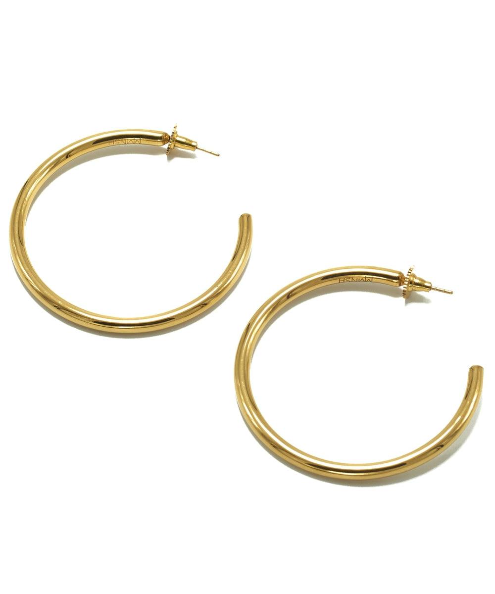 Thumbnail preview #1 for Nishka Lulla Wearing Gold Oro Hoops