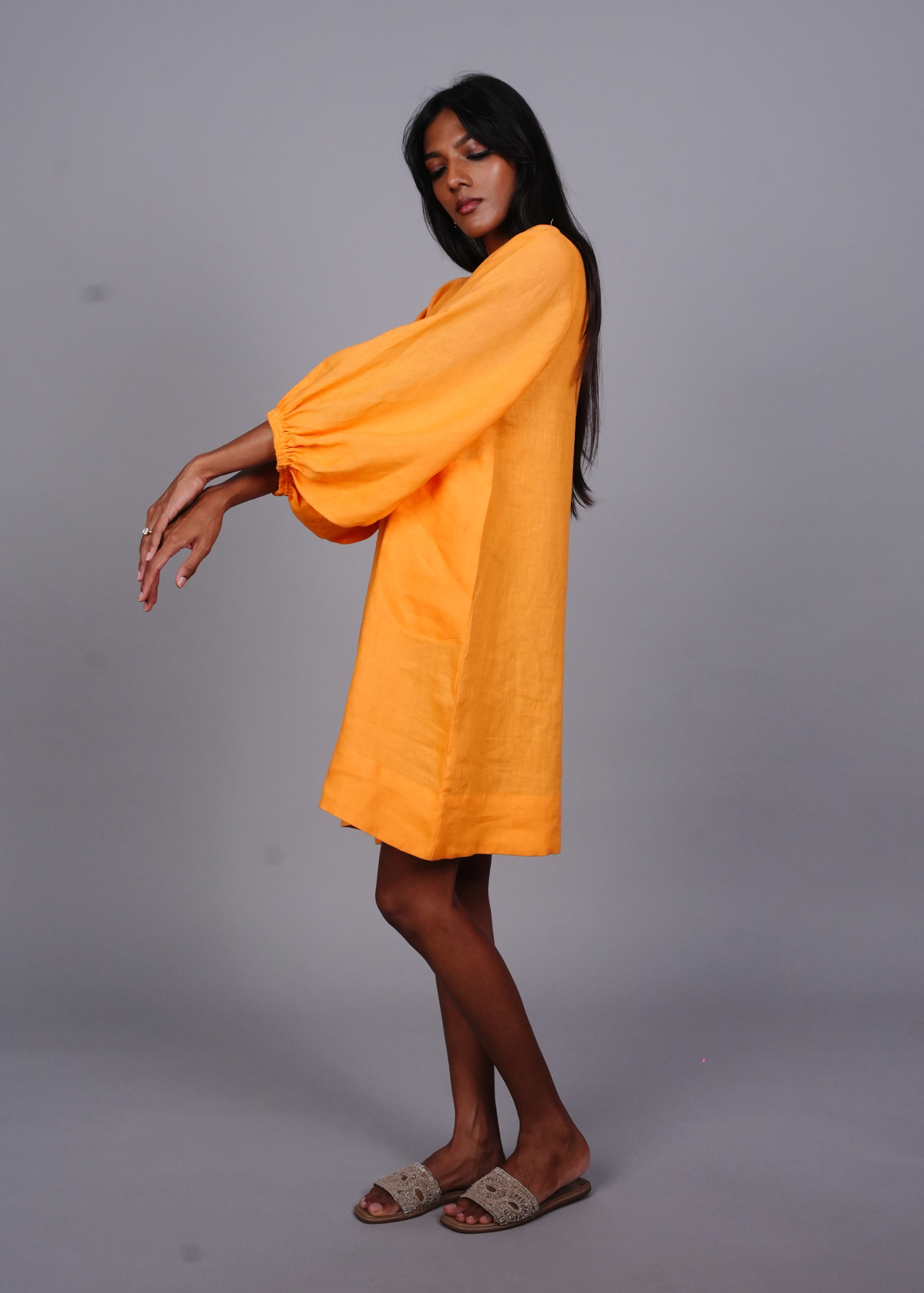 Thumbnail preview #2 for Zeenat Dress - Mango Linen