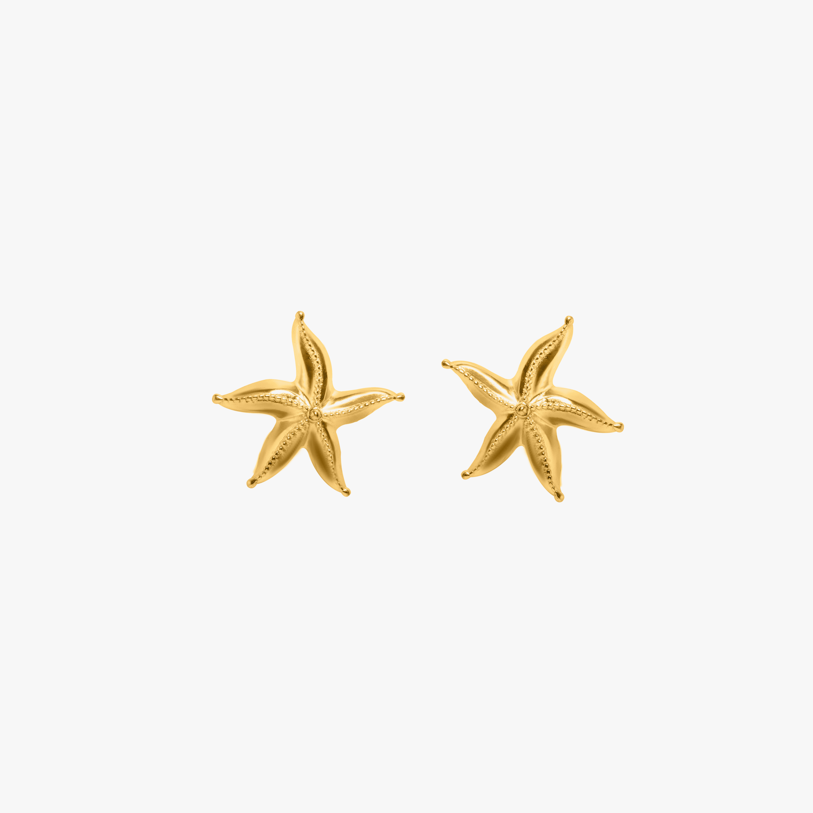 SEA STAR STUDS GOLD TONE , a product by Equiivalence