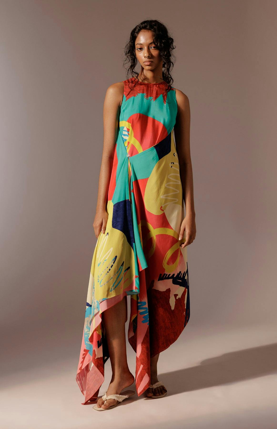 Juno Asymmetrical Dress, a product by Advait India
