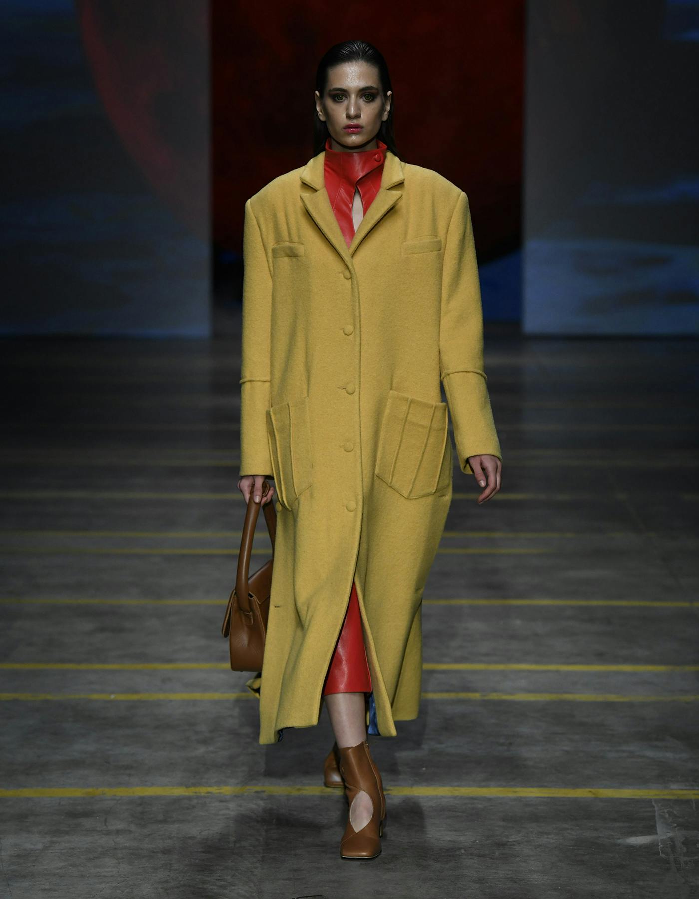YELLOW WAVY COAT, a product by BLIKVANGER