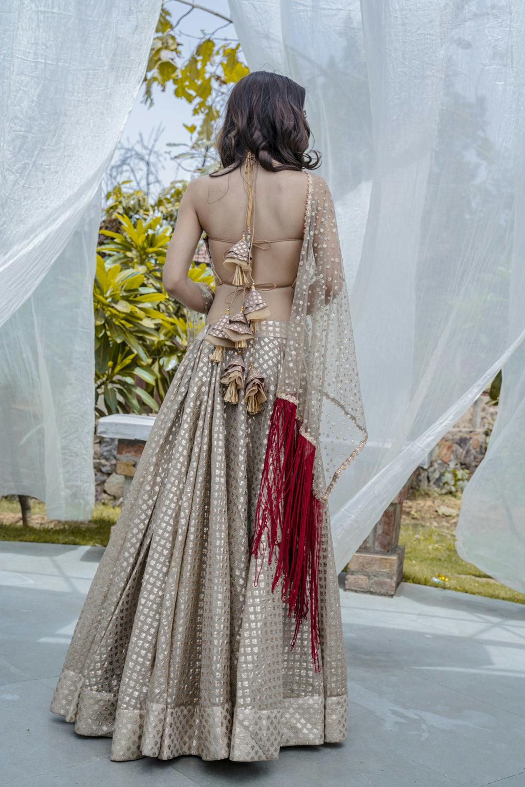 Thumbnail preview #3 for Champagne Gold Lehenga