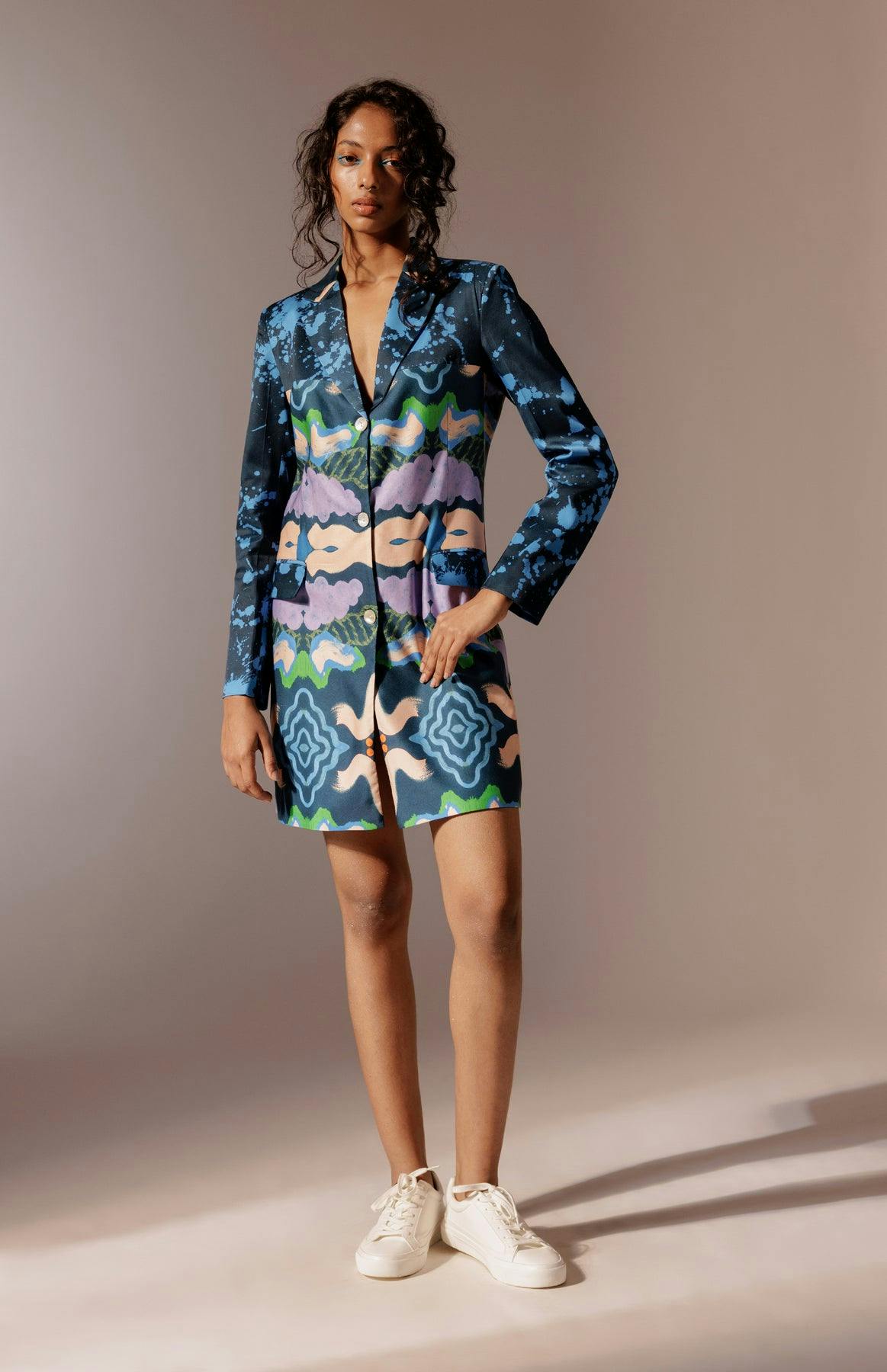 Echo Patchwork Blazer Dress, a product by Advait India