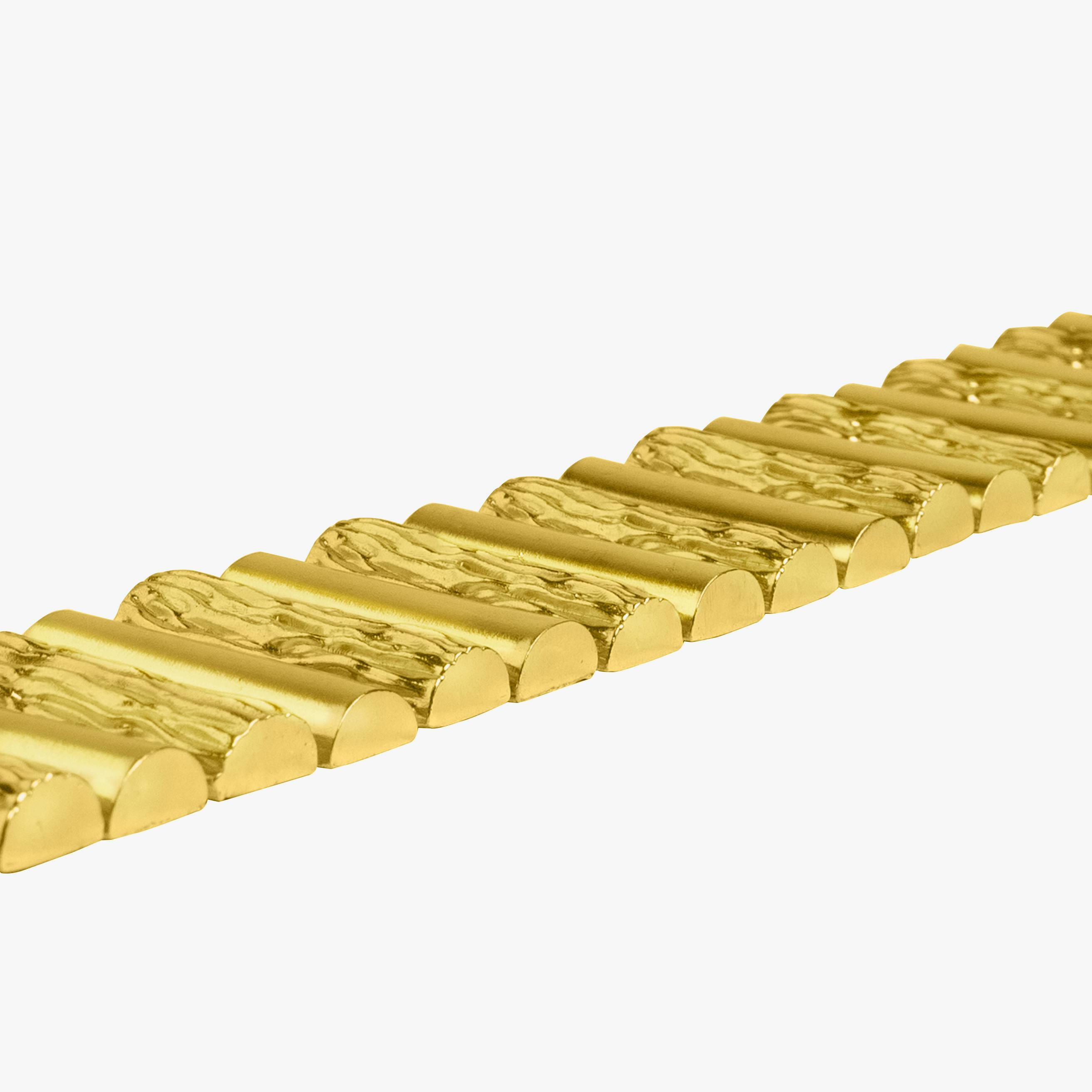 Thumbnail preview #1 for BINARY LOG NECKLACE GOLD TONE 