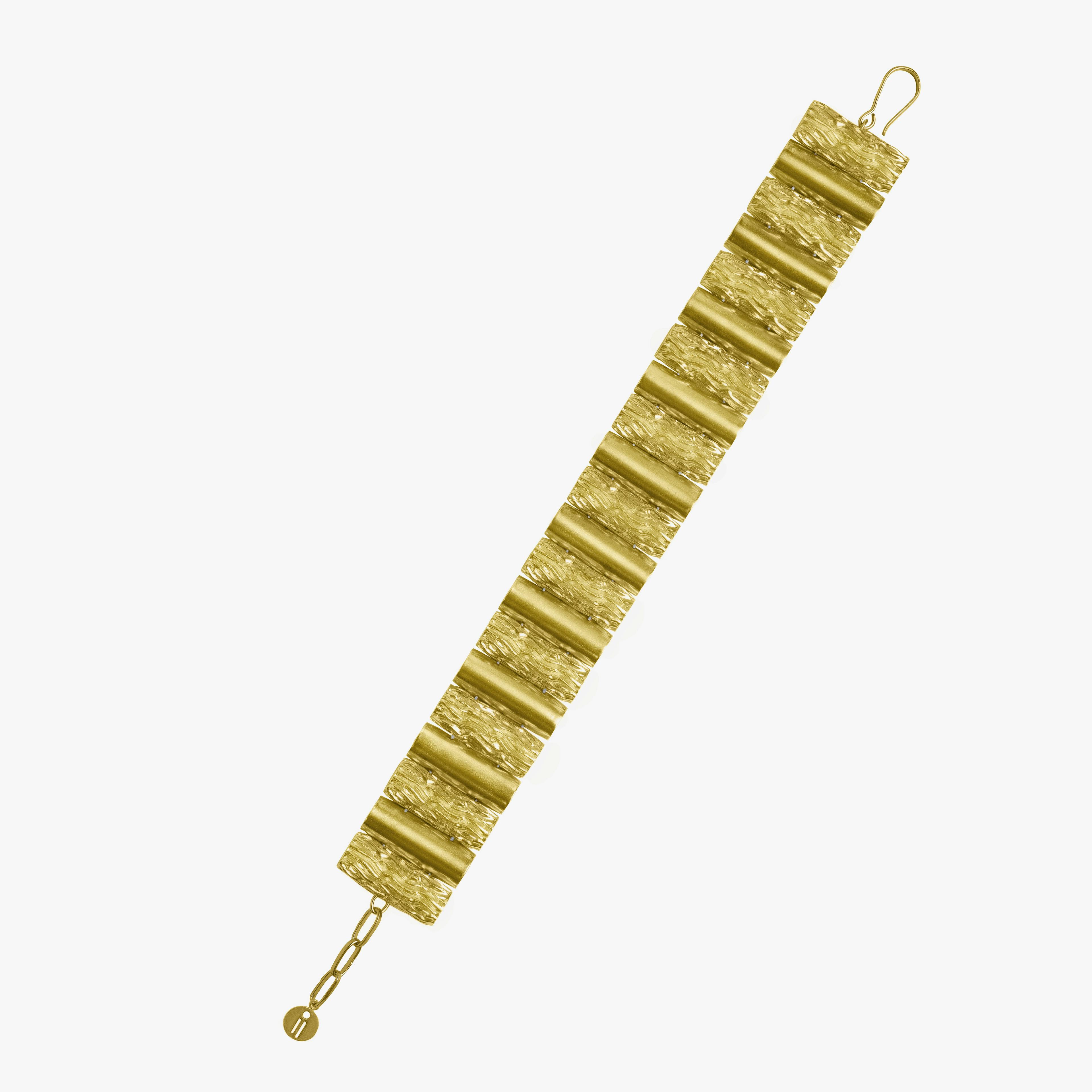 Thumbnail preview #2 for BINARY LOG NECKLACE GOLD TONE 