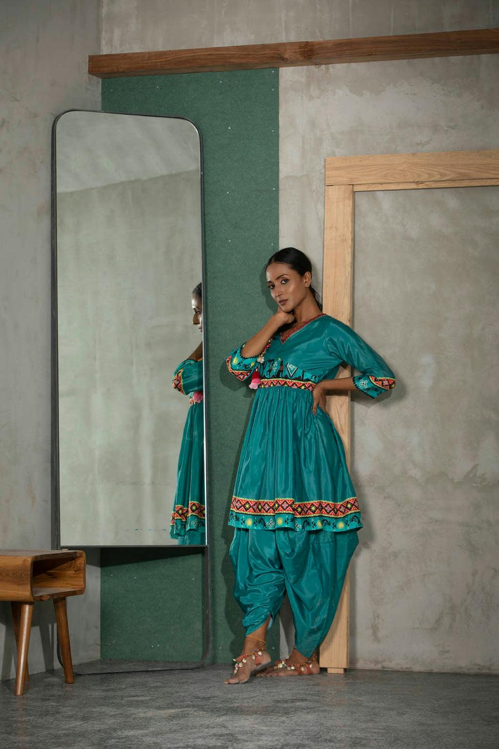 Jabali Flair Tunic With Dhoti Pants, a product by COEUR by Ankita Khurana