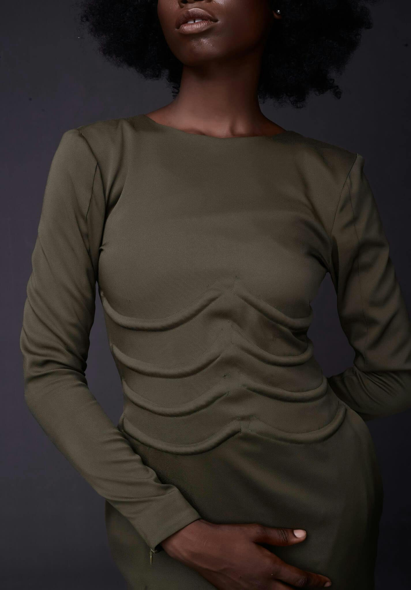 Thumbnail preview #3 for The Gompa ribbed dress