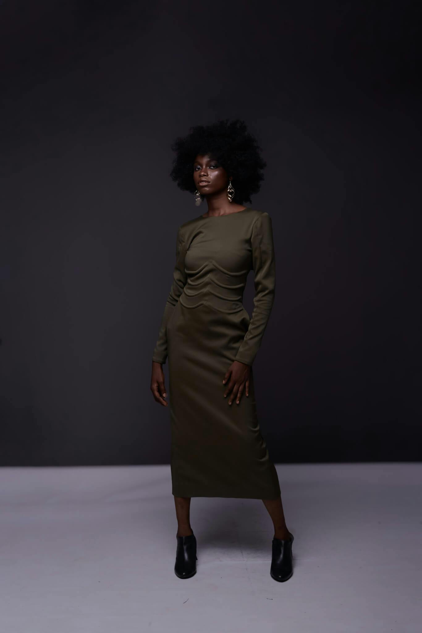 The Gompa ribbed dress, a product by Joseph Ejiro