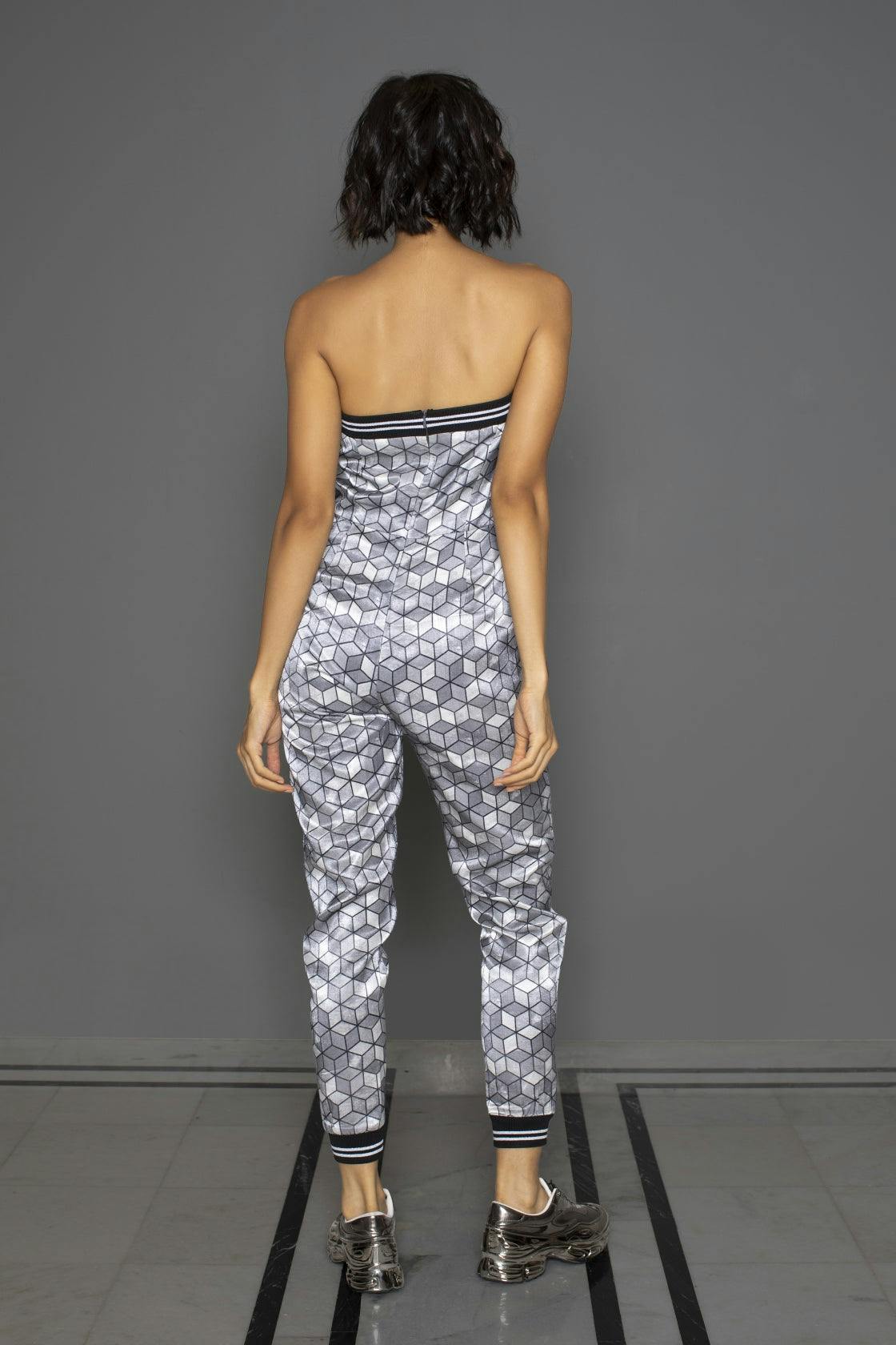 Thumbnail preview #2 for Moira Tube Jogger Jumpsuit