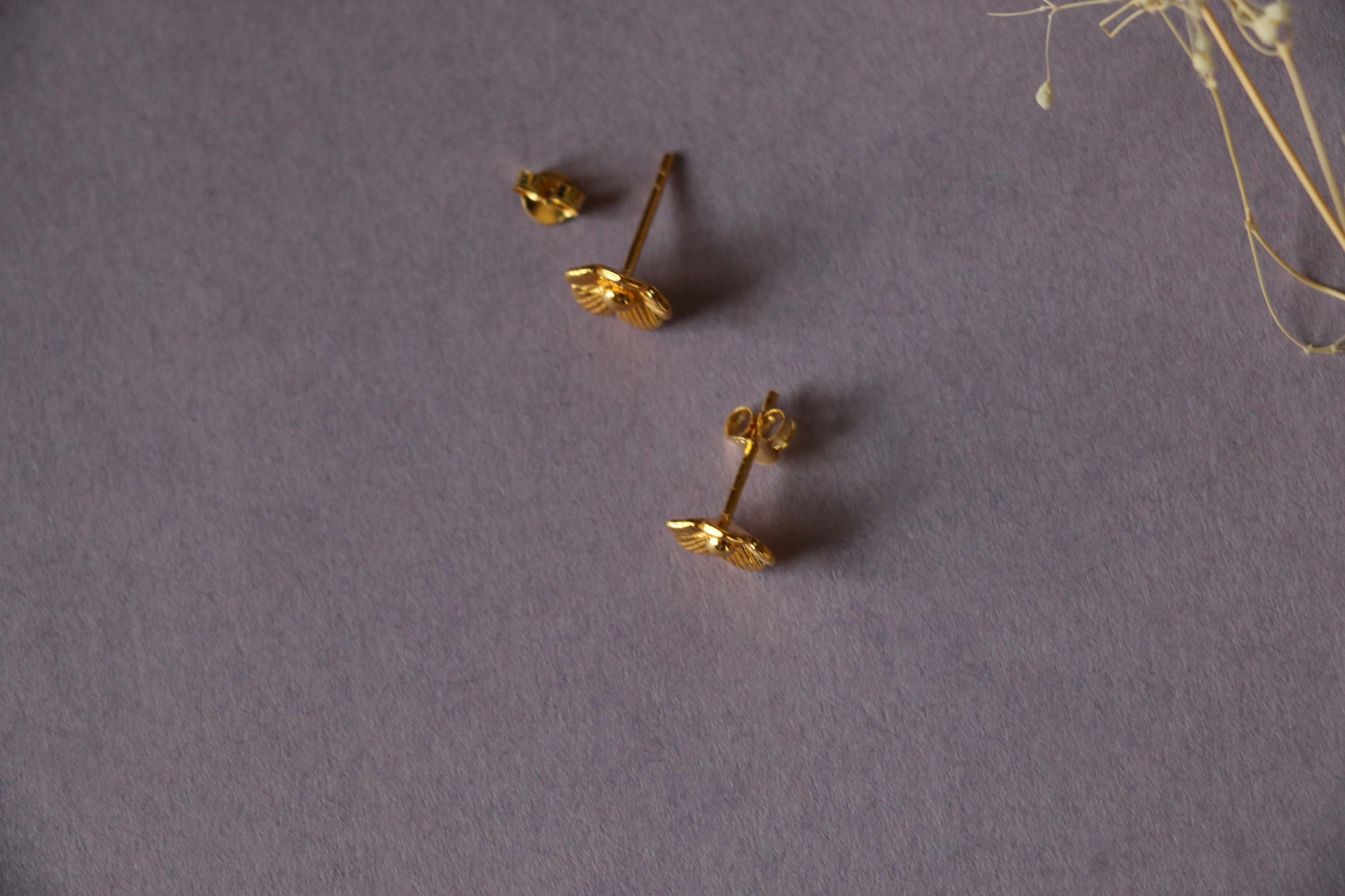 Thumbnail preview #1 for Floral ear studs