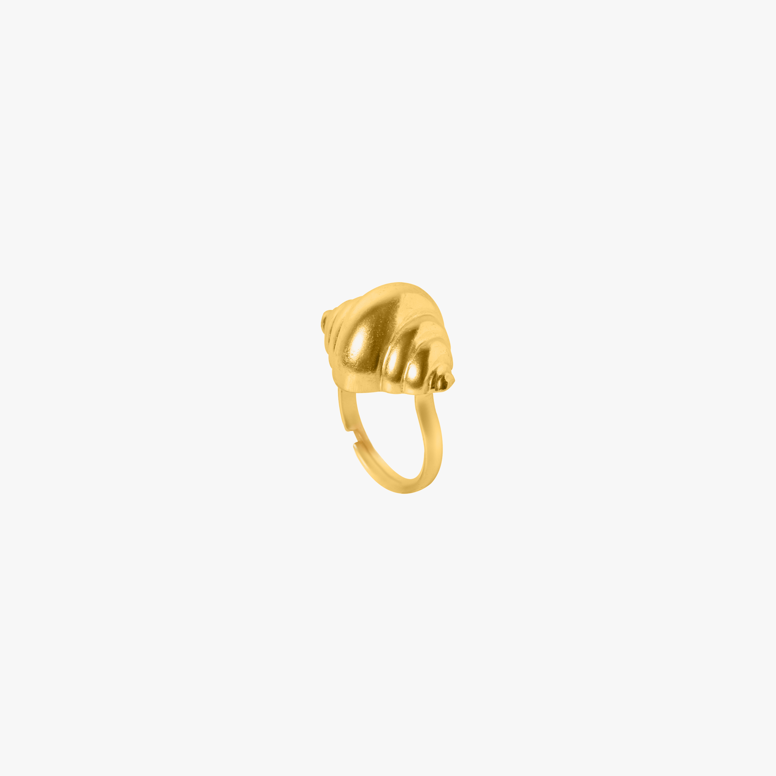 TULIP SHELL RING GOLD TONE , a product by Equiivalence
