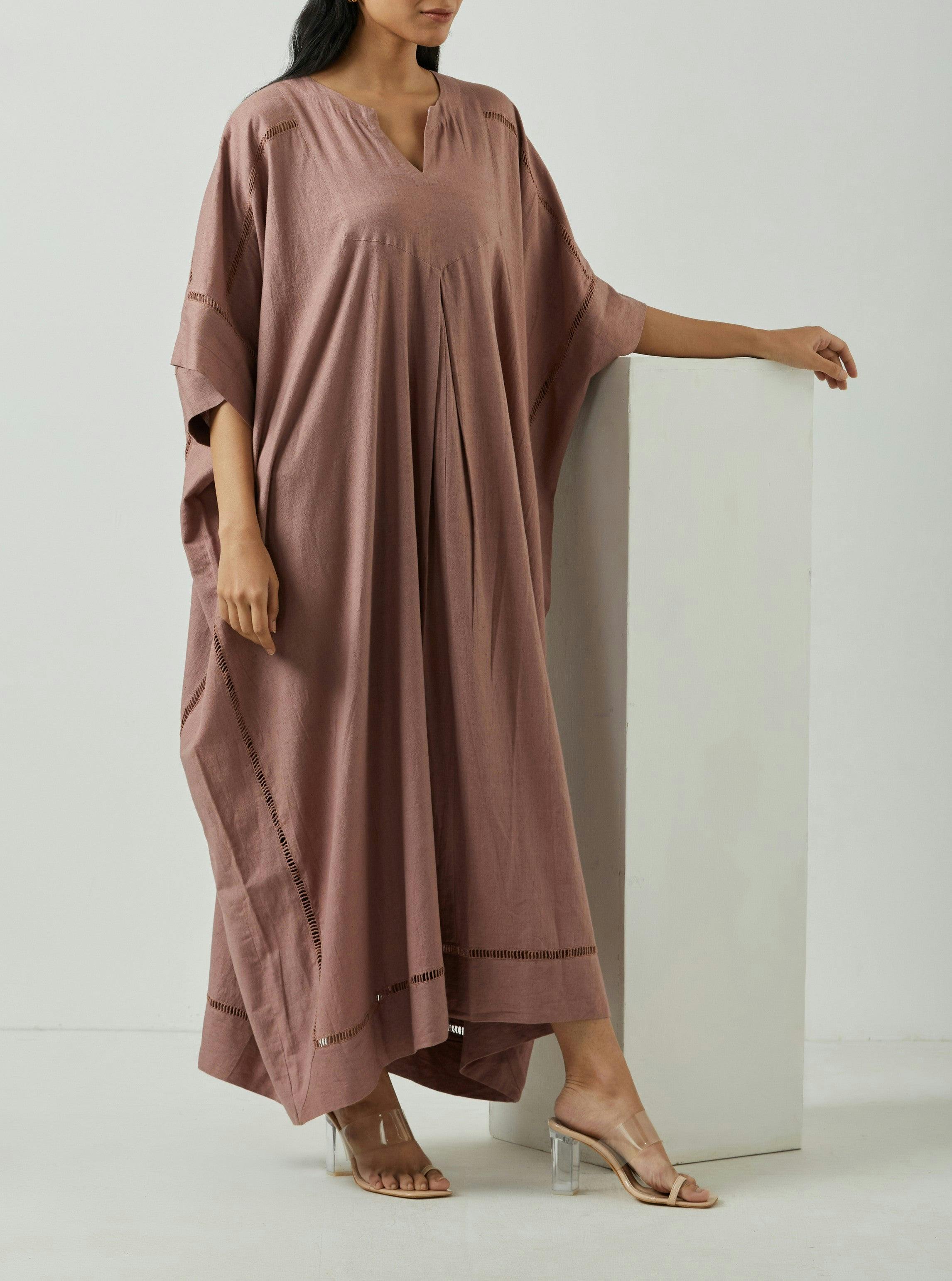 SHIA MAUVE KAFTAN, a product by MARKKAH STUDIO