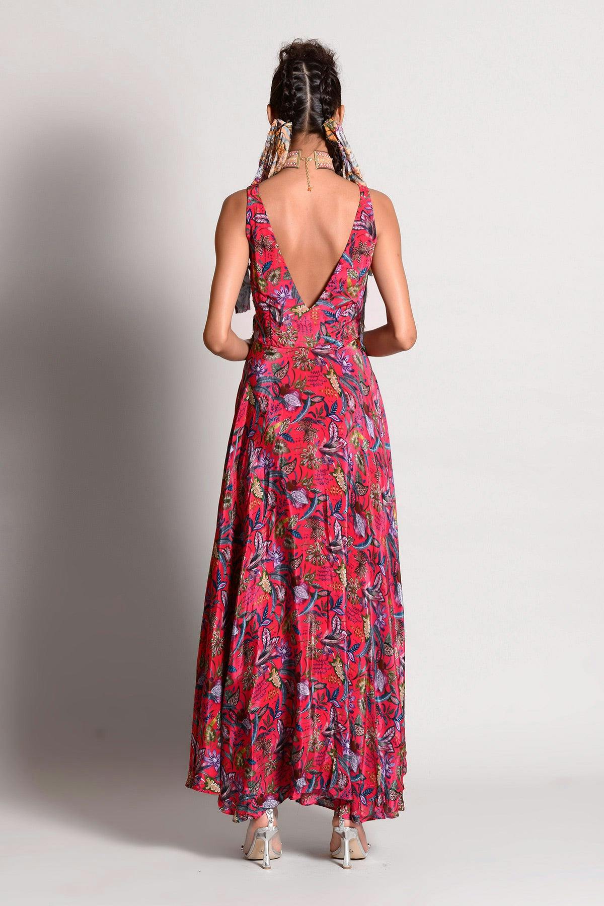 Thumbnail preview #2 for Cranberry Maxi Dress