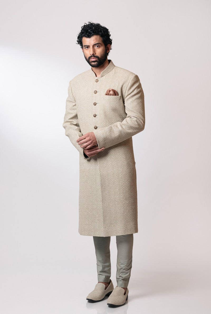 Thumbnail preview #1 for Ivory Sherwani Set