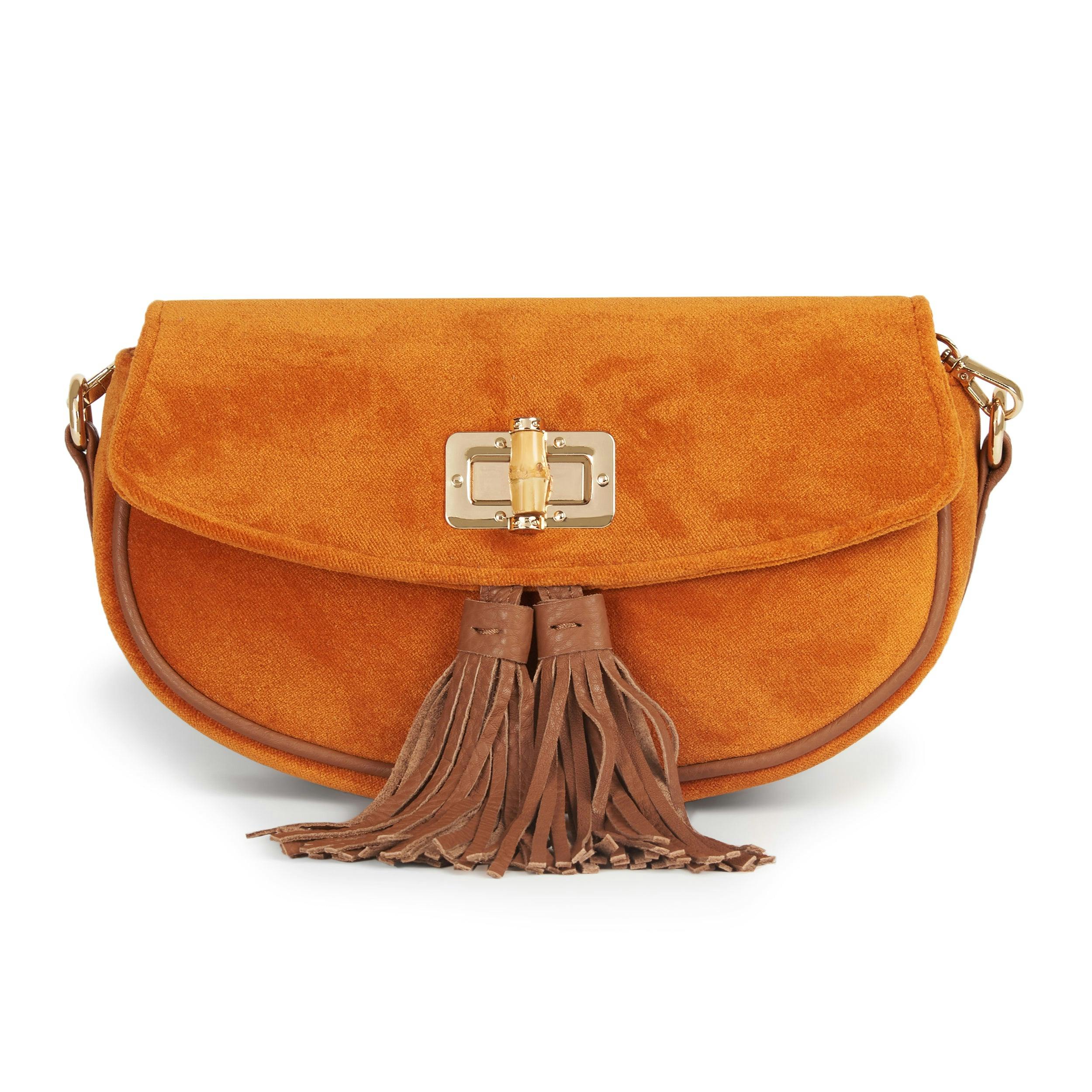 Thumbnail preview #2 for Burnt Orange Velvet Crossbody