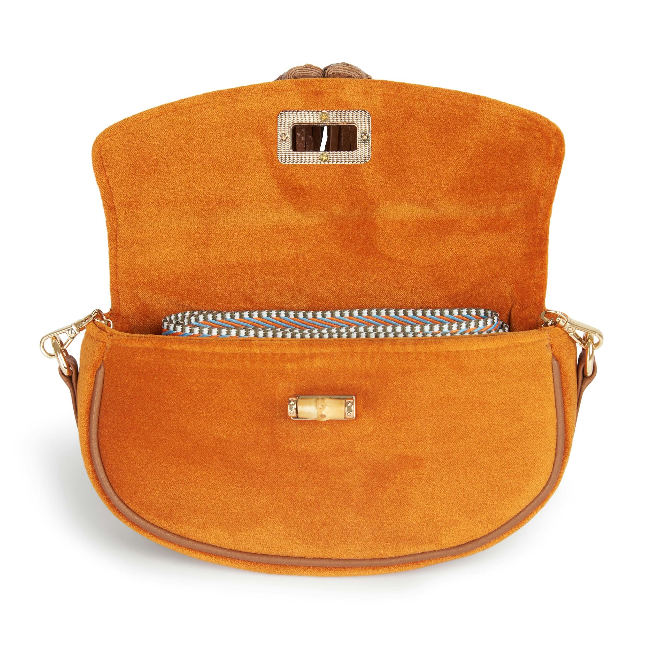 Thumbnail preview #4 for Burnt Orange Velvet Crossbody