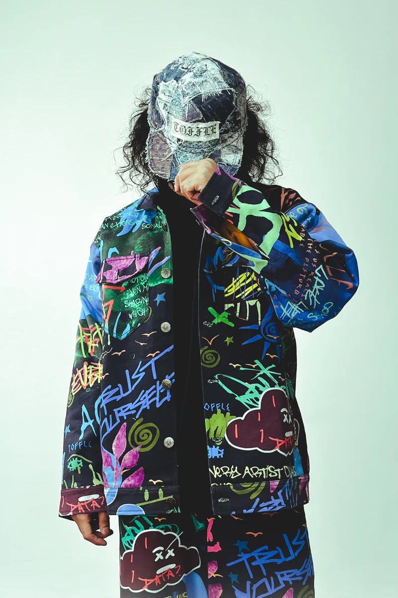Graffiti Black Jacket, a product by TOFFLE