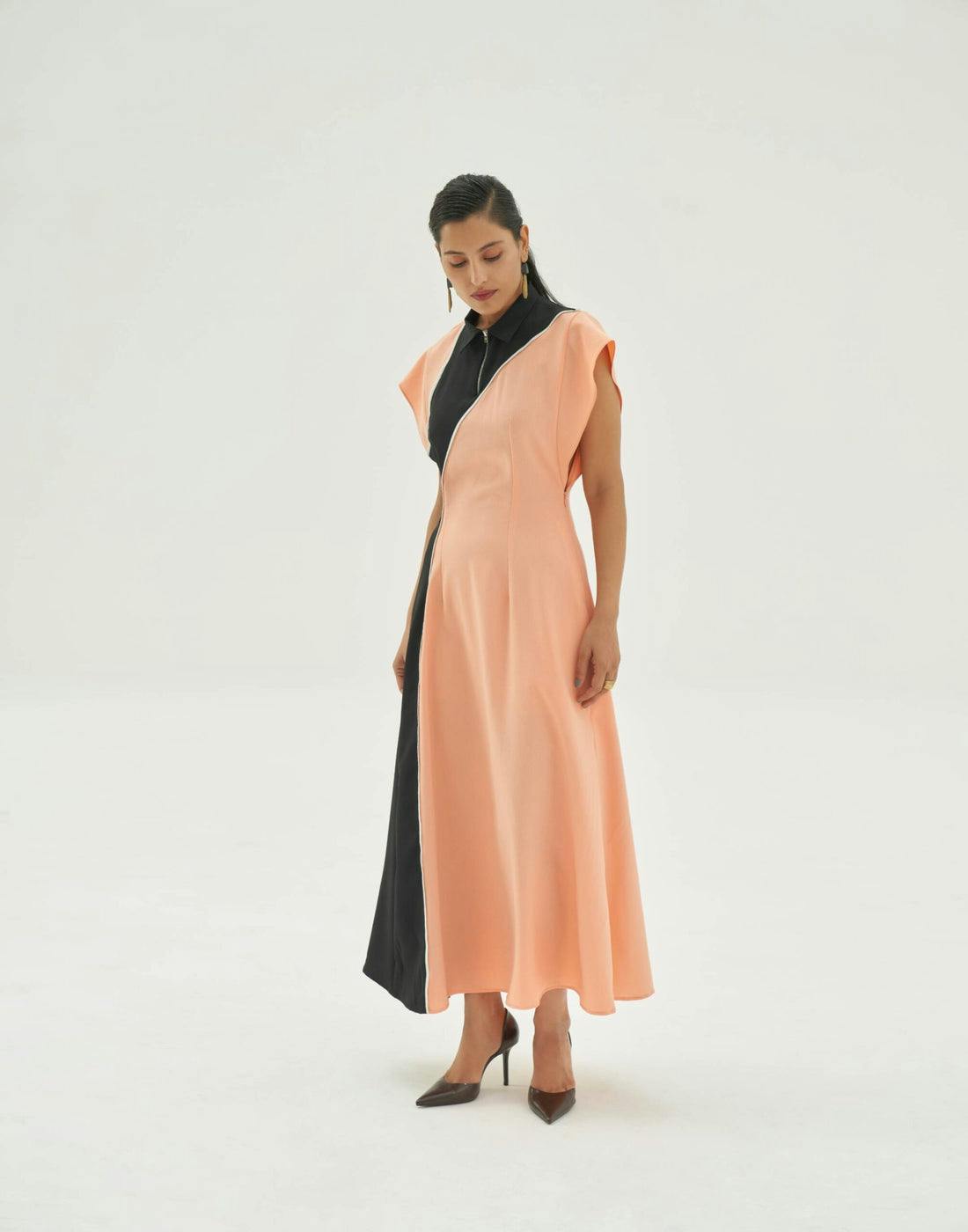 Colour block shift dress, a product by Corpora Studio
