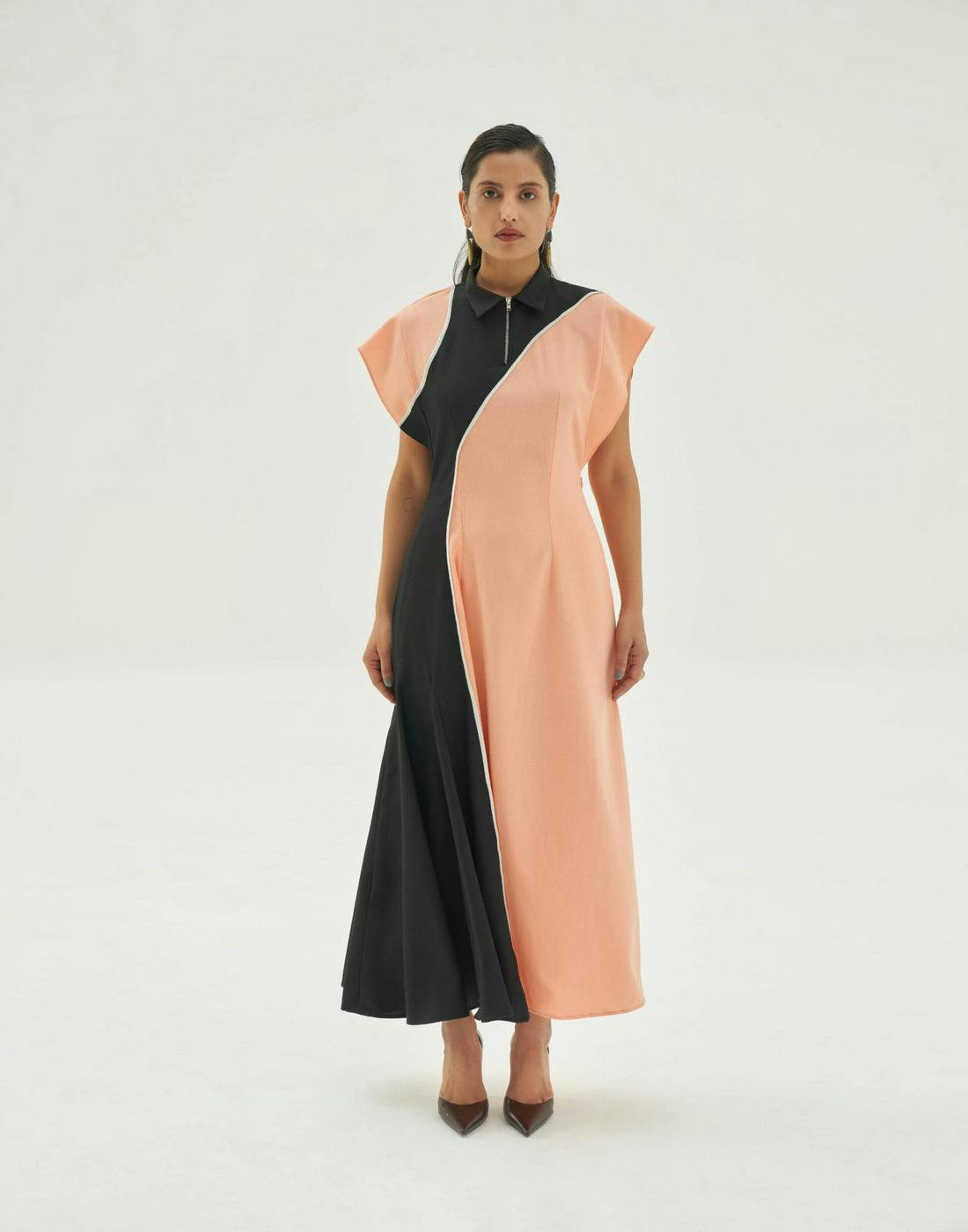 Thumbnail preview #1 for Colour block shift dress