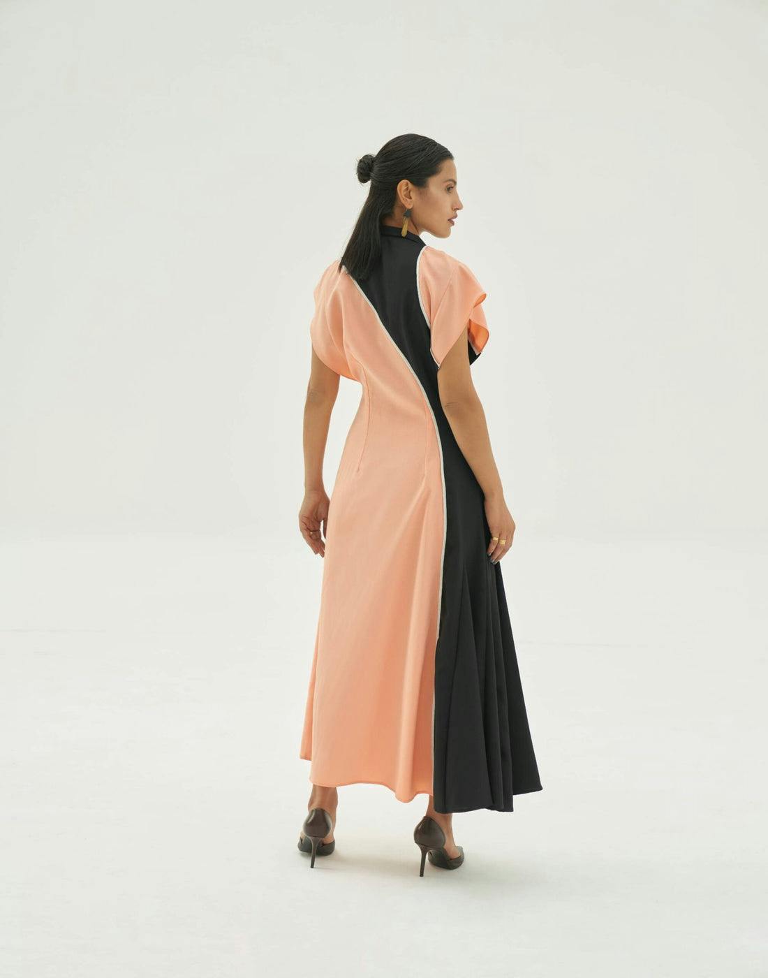 Thumbnail preview #2 for Colour block shift dress