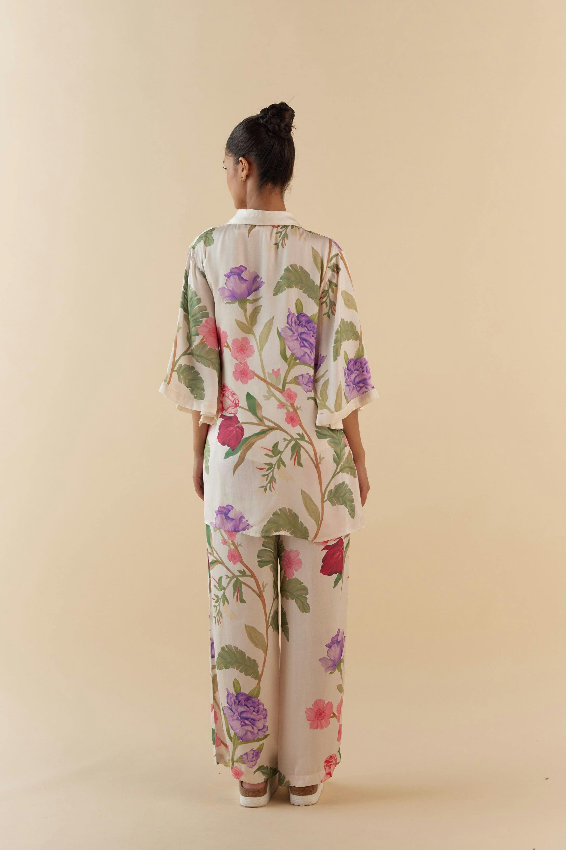 Thumbnail preview #2 for Floral Dream Lounge to Sleep Robe