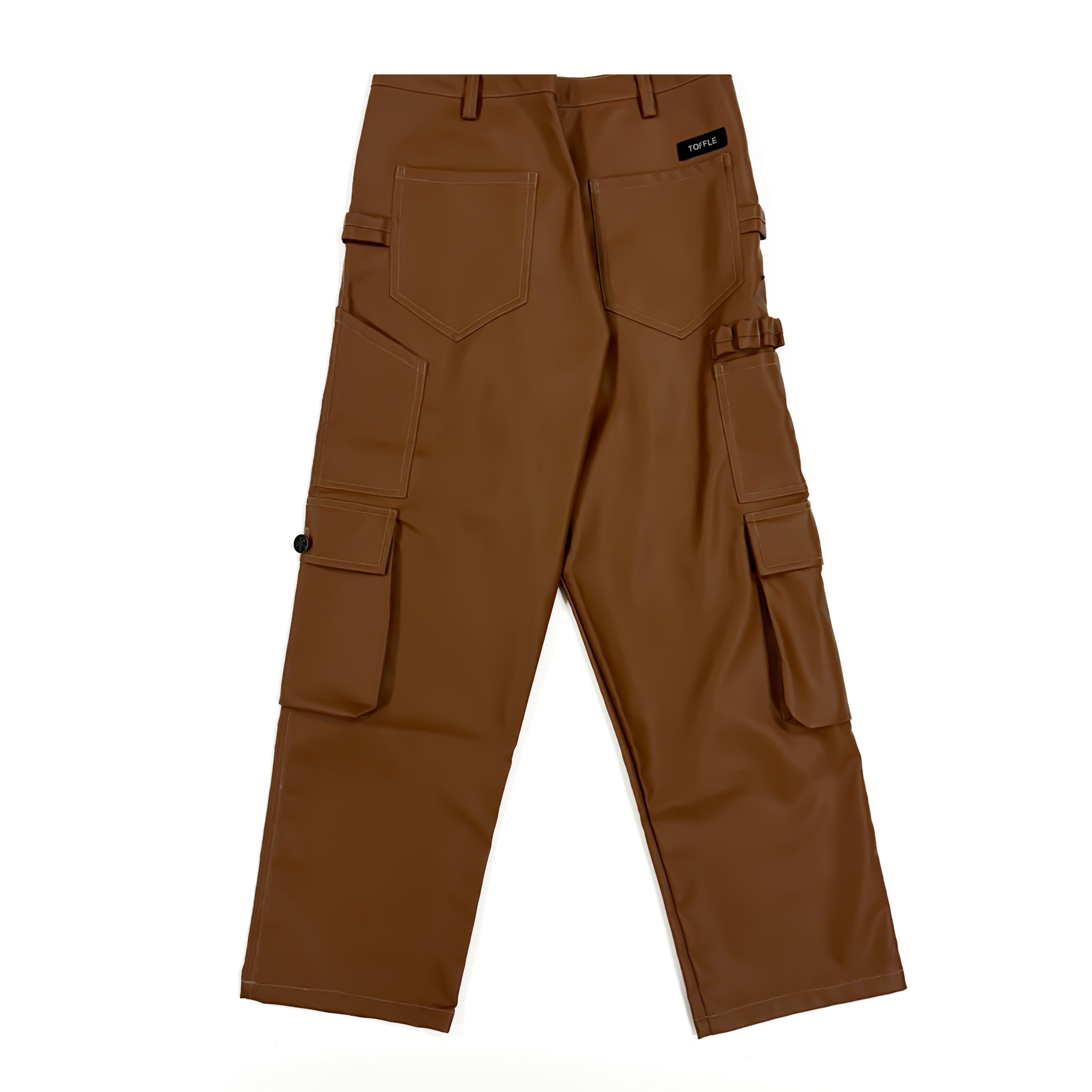 Thumbnail preview #1 for Leather Carpenter Pants - Brown